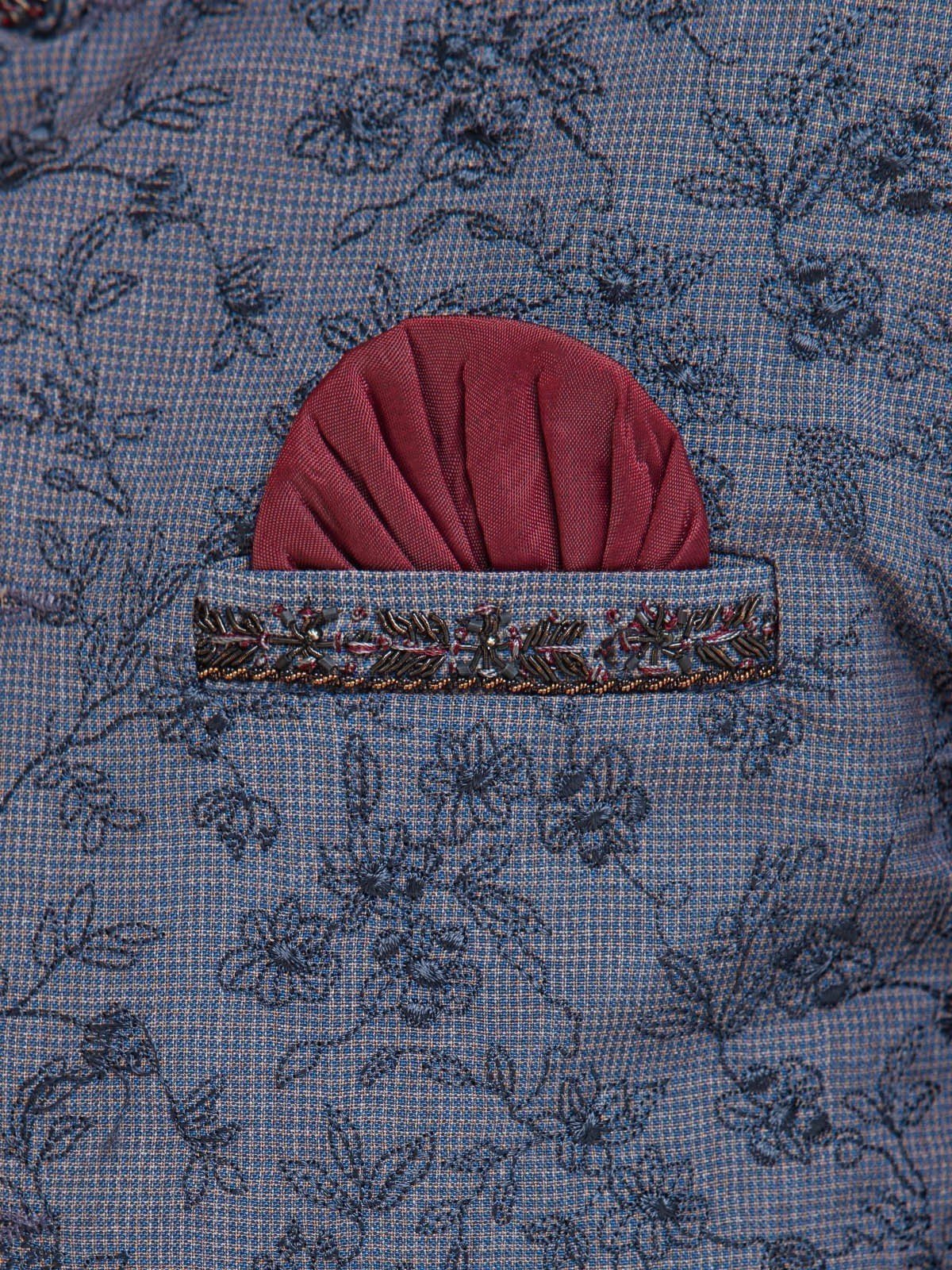 Boy's Light Navy Sherwani - EBTS22-34022 - Image 5