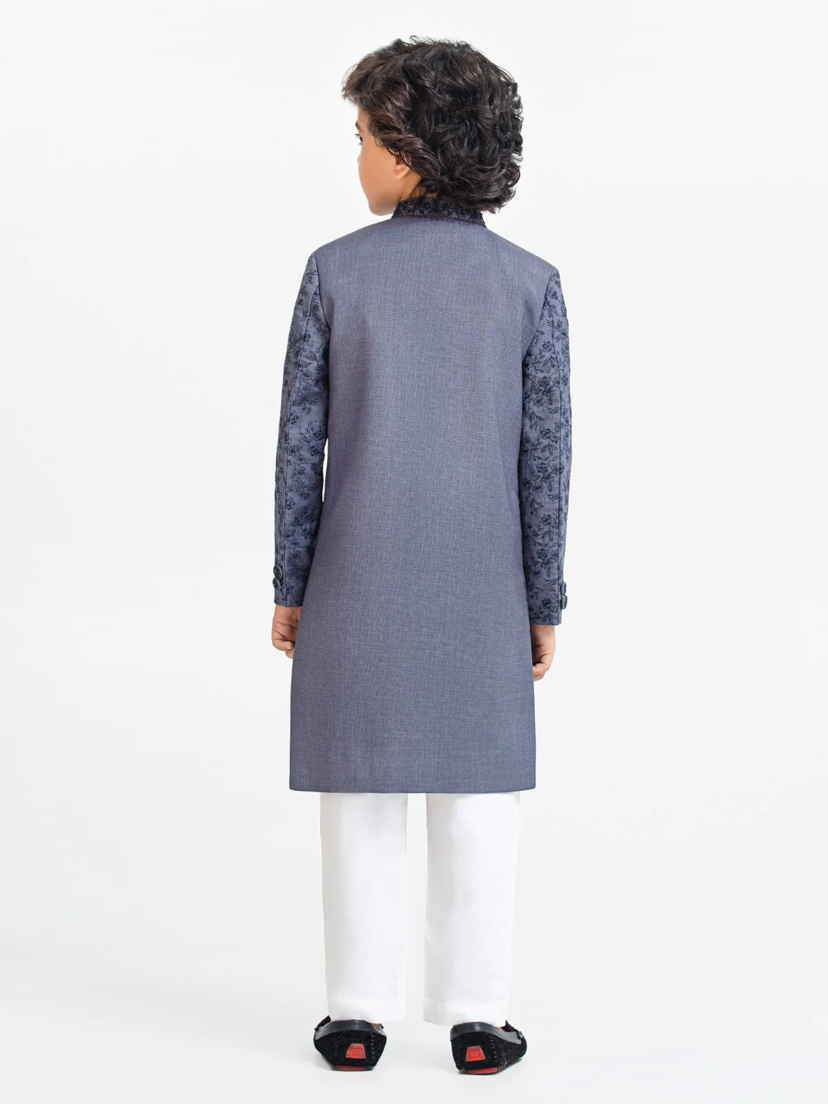 Boy's Light Navy Sherwani - EBTS22-34022 - Image 6