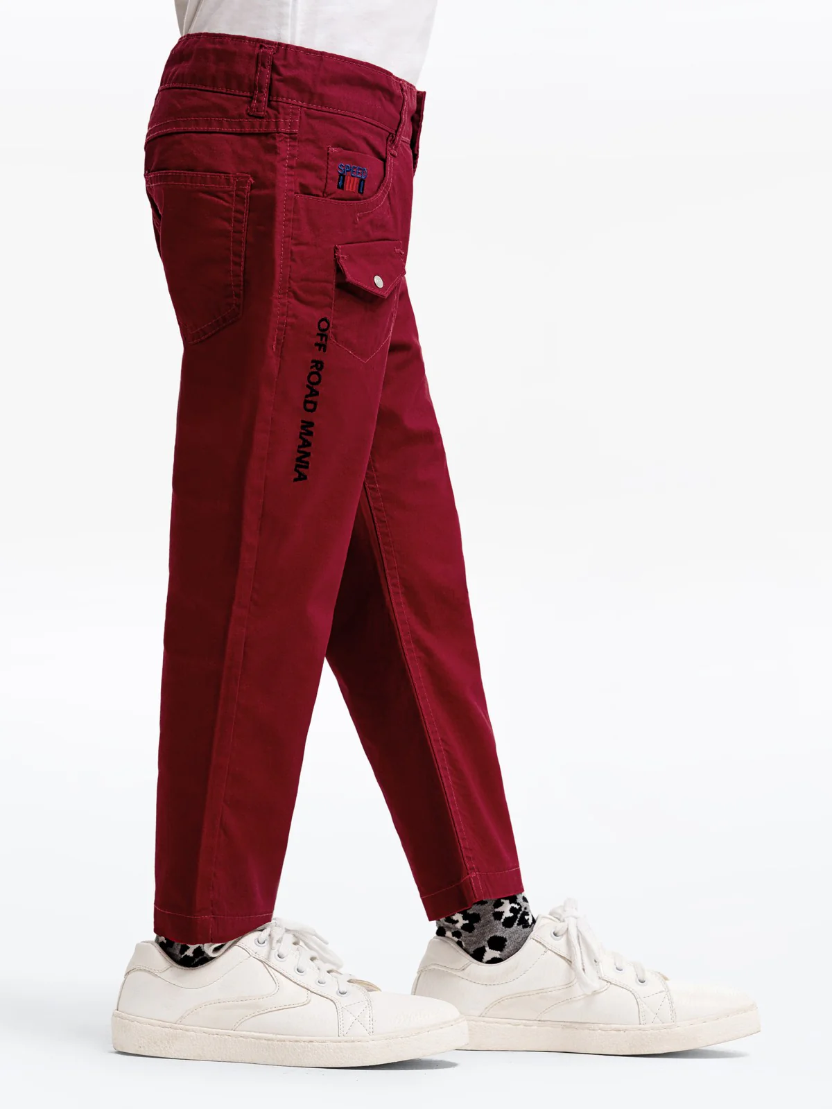 Boy's Maroon Chino Pant - EBBCP23-031 - Image 3