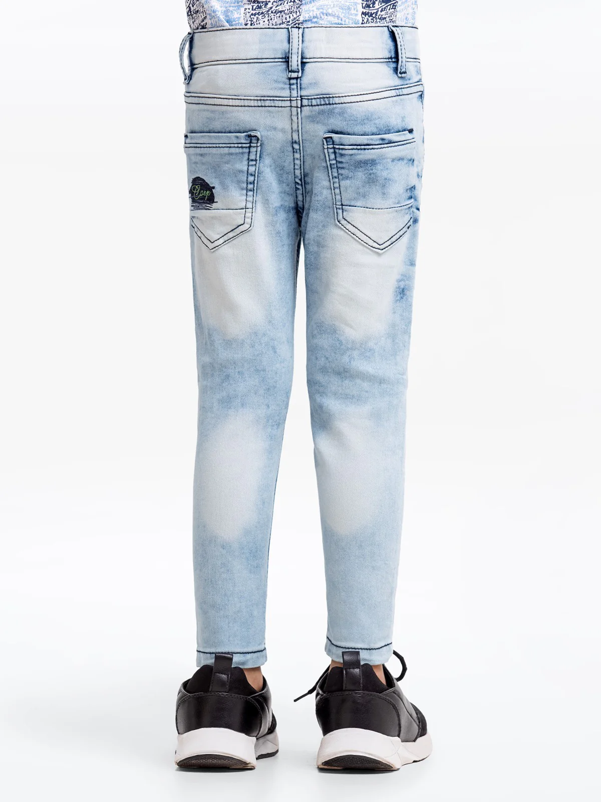 Boy's Mid Blue Denim Pant - EBBDP23-007 - Image 5