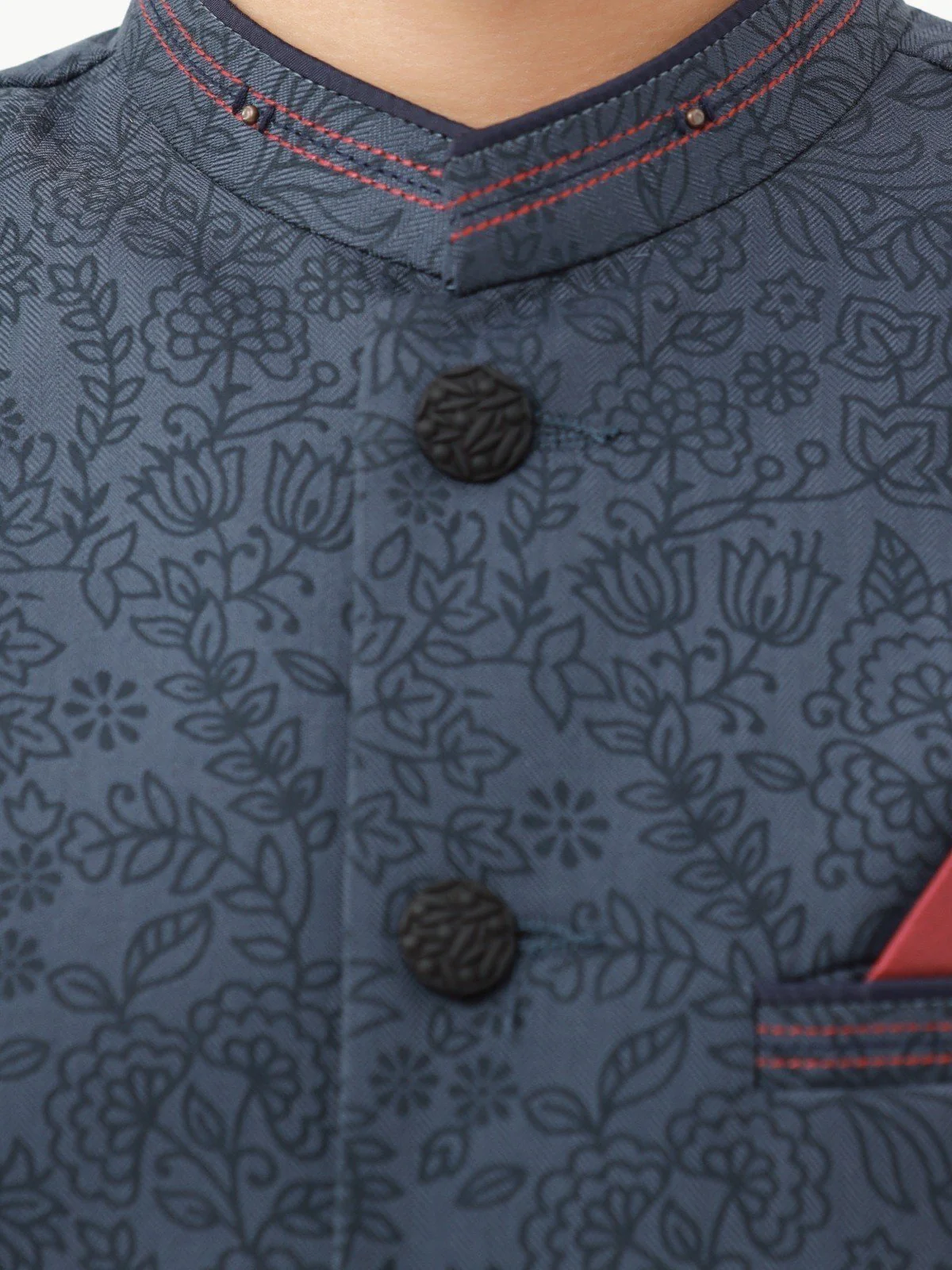 Boy's Navy Sherwani - EBTS22-34026 - Image 4