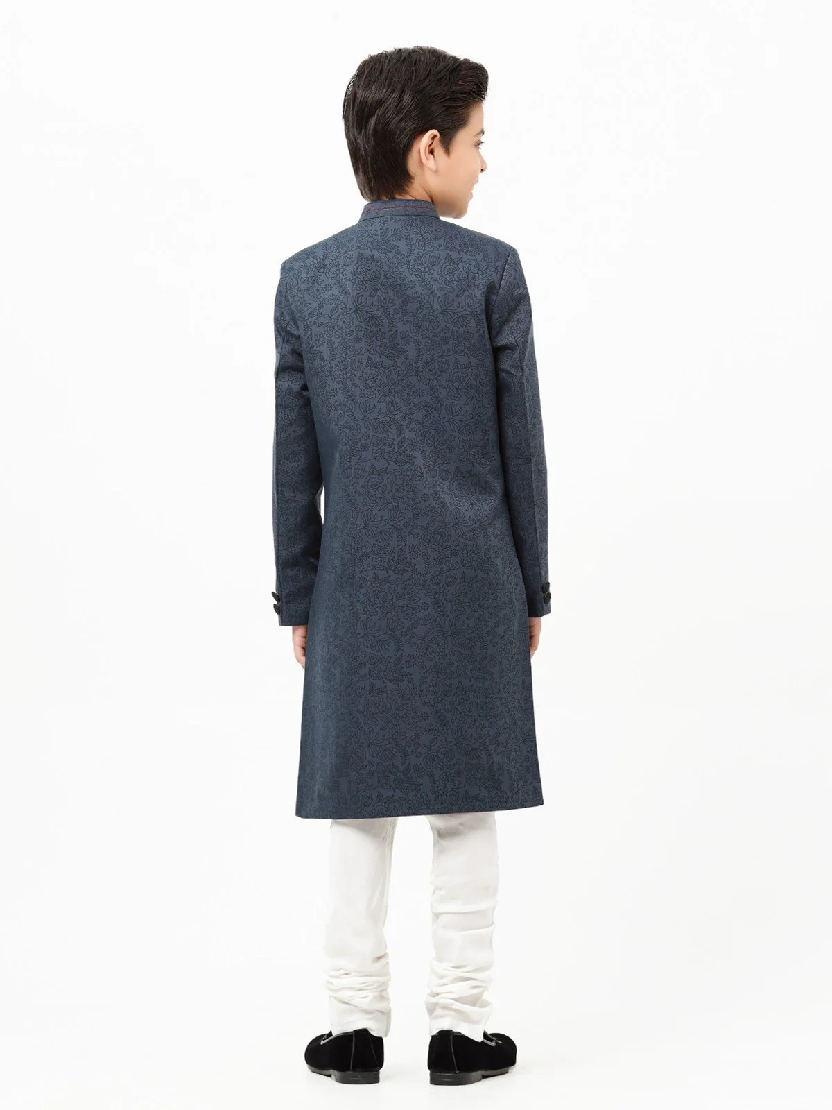 Boy's Navy Sherwani - EBTS22-34026 - Image 6