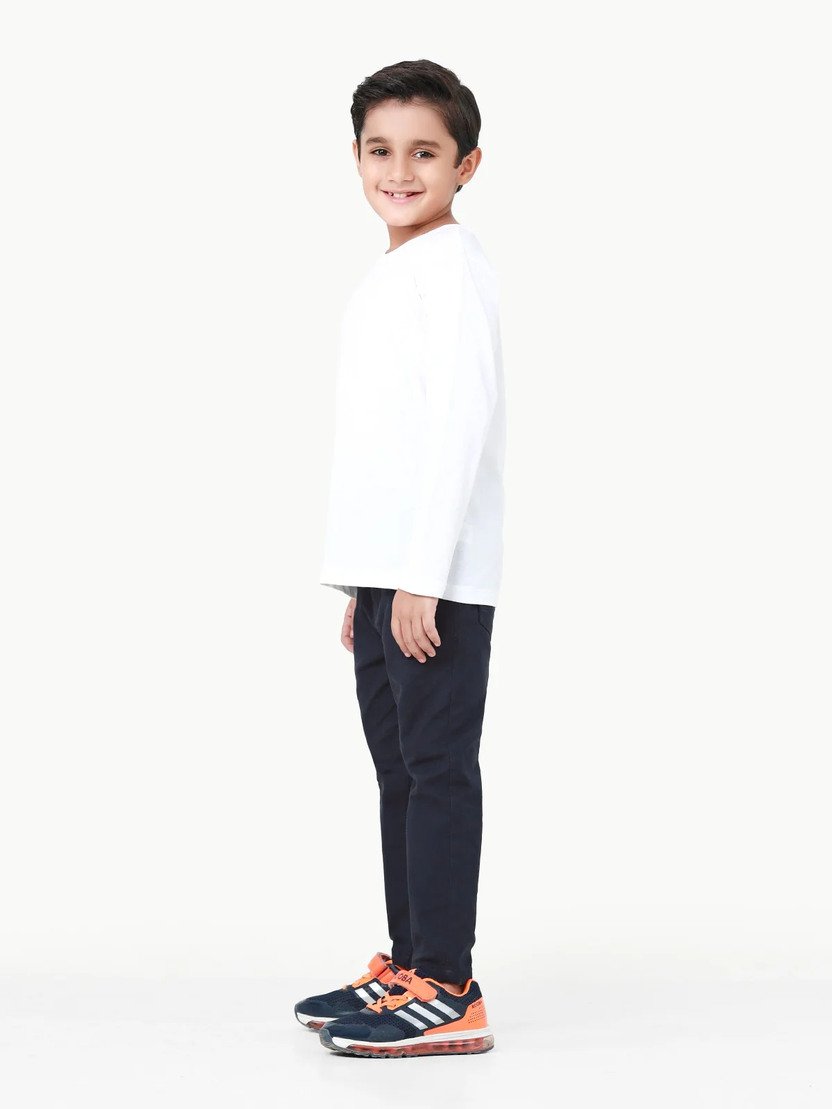 Boy's Off White Basic Tee - EBTBF22-002 - Image 5