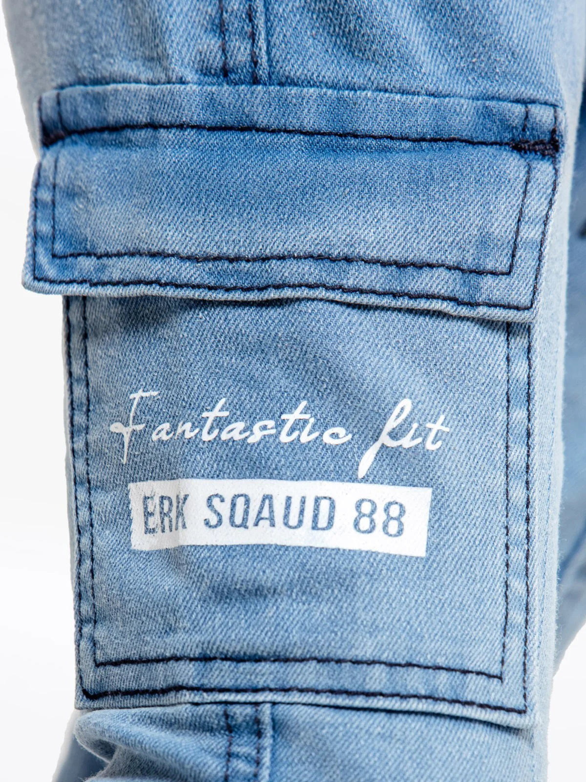 Boy's Powder Blue Denim Pant - EBBDP23-014 - Image 4