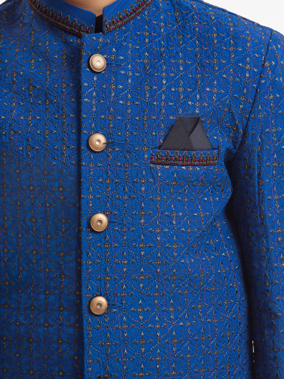 Boy's Royal Blue & Navy Prince Suit - EBTPCS22-006 - Image 5