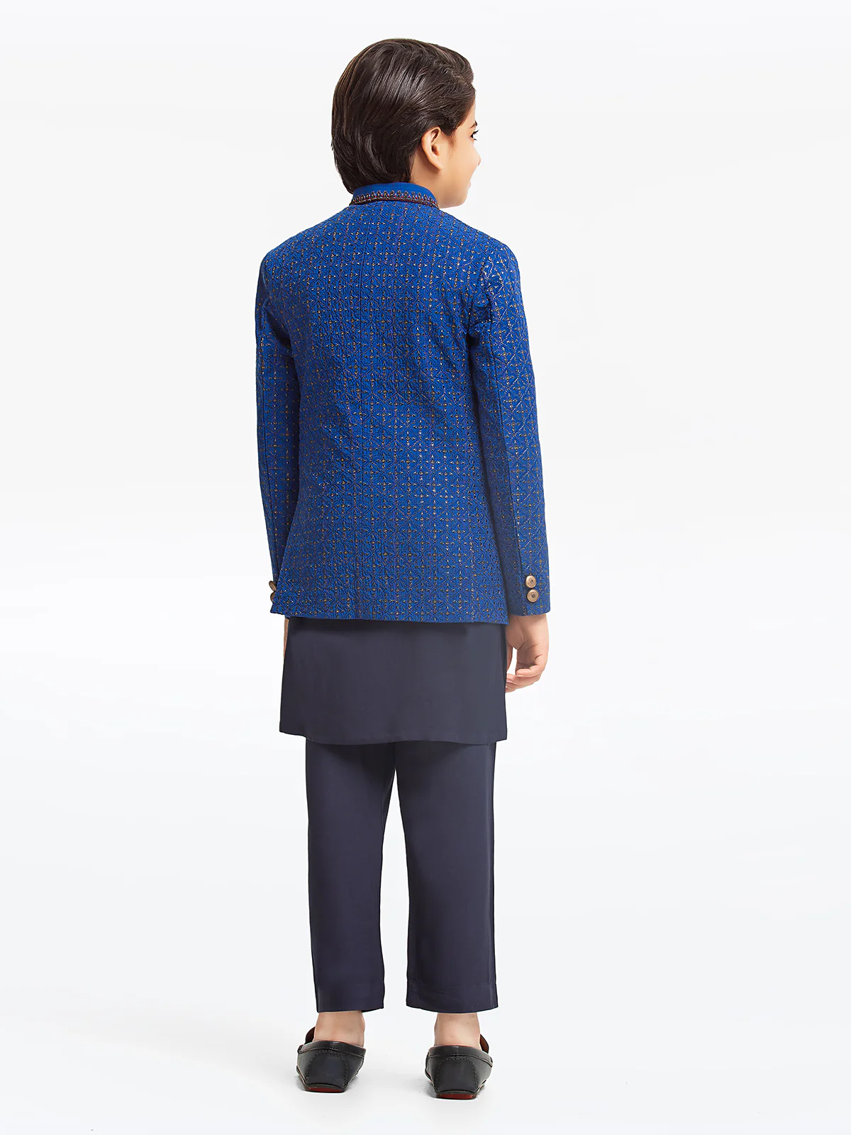 Boy's Royal Blue & Navy Prince Suit - EBTPCS22-006 - Image 6