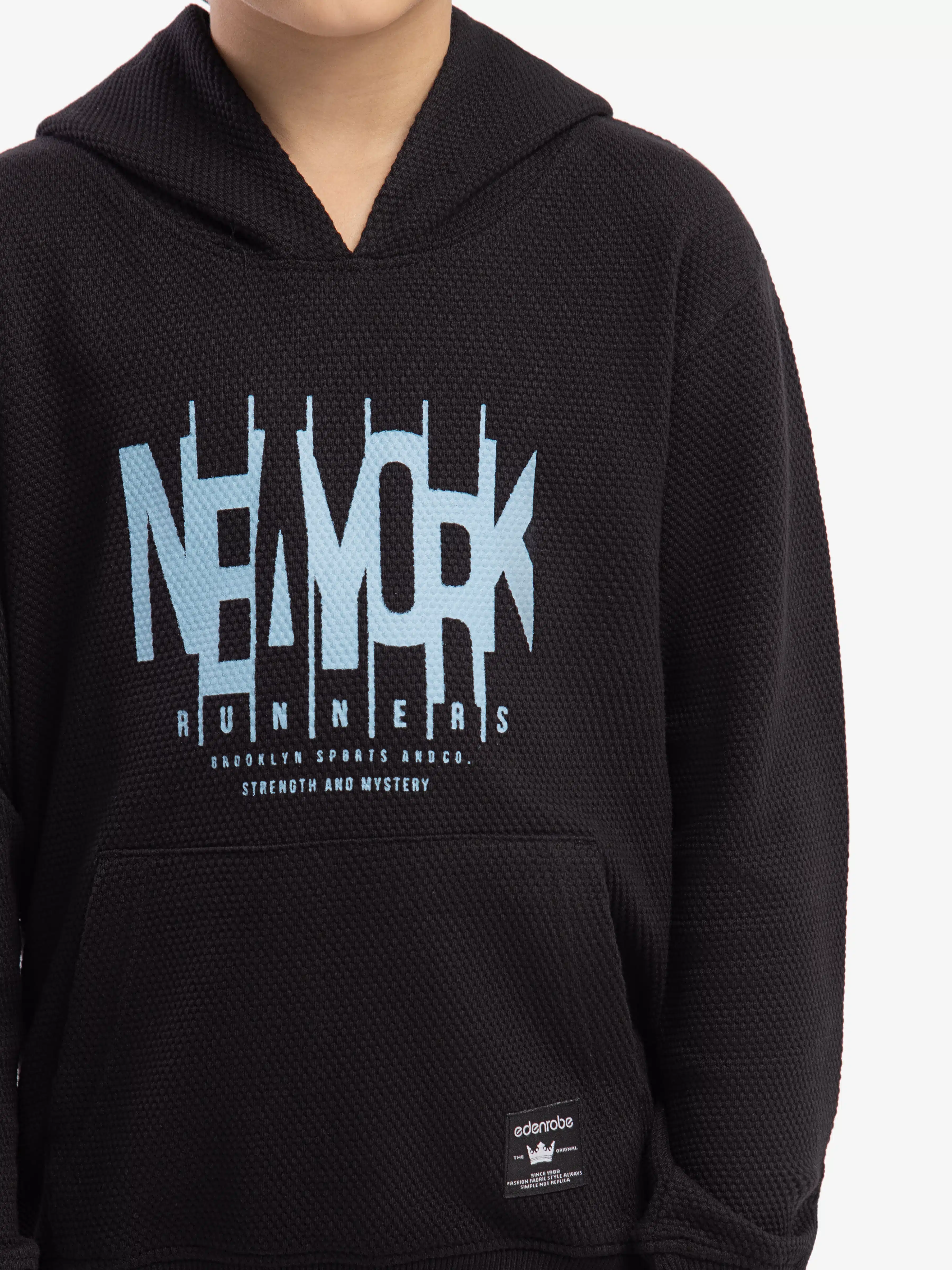 Boy's Black Hoodie - EBTH5-023 - Image 3