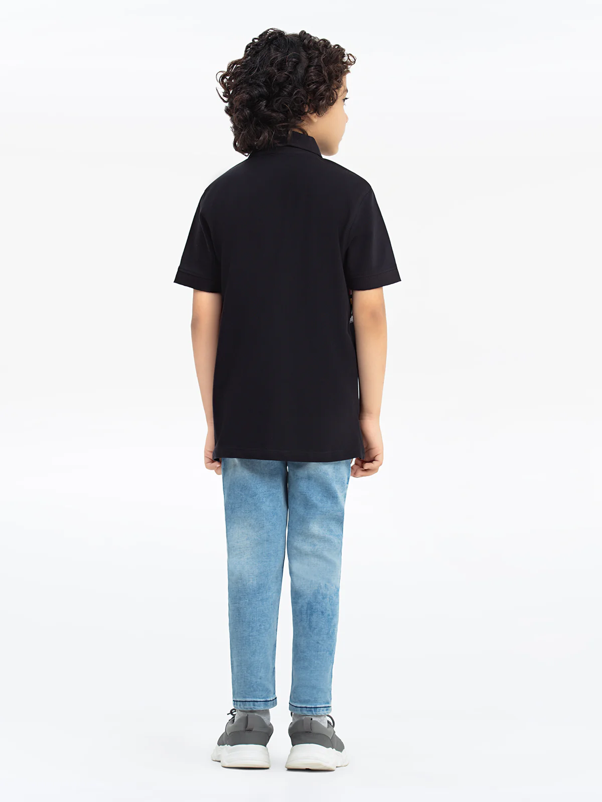 Boy's Black Polo Shirt - EBTPS24-008 - Image 3