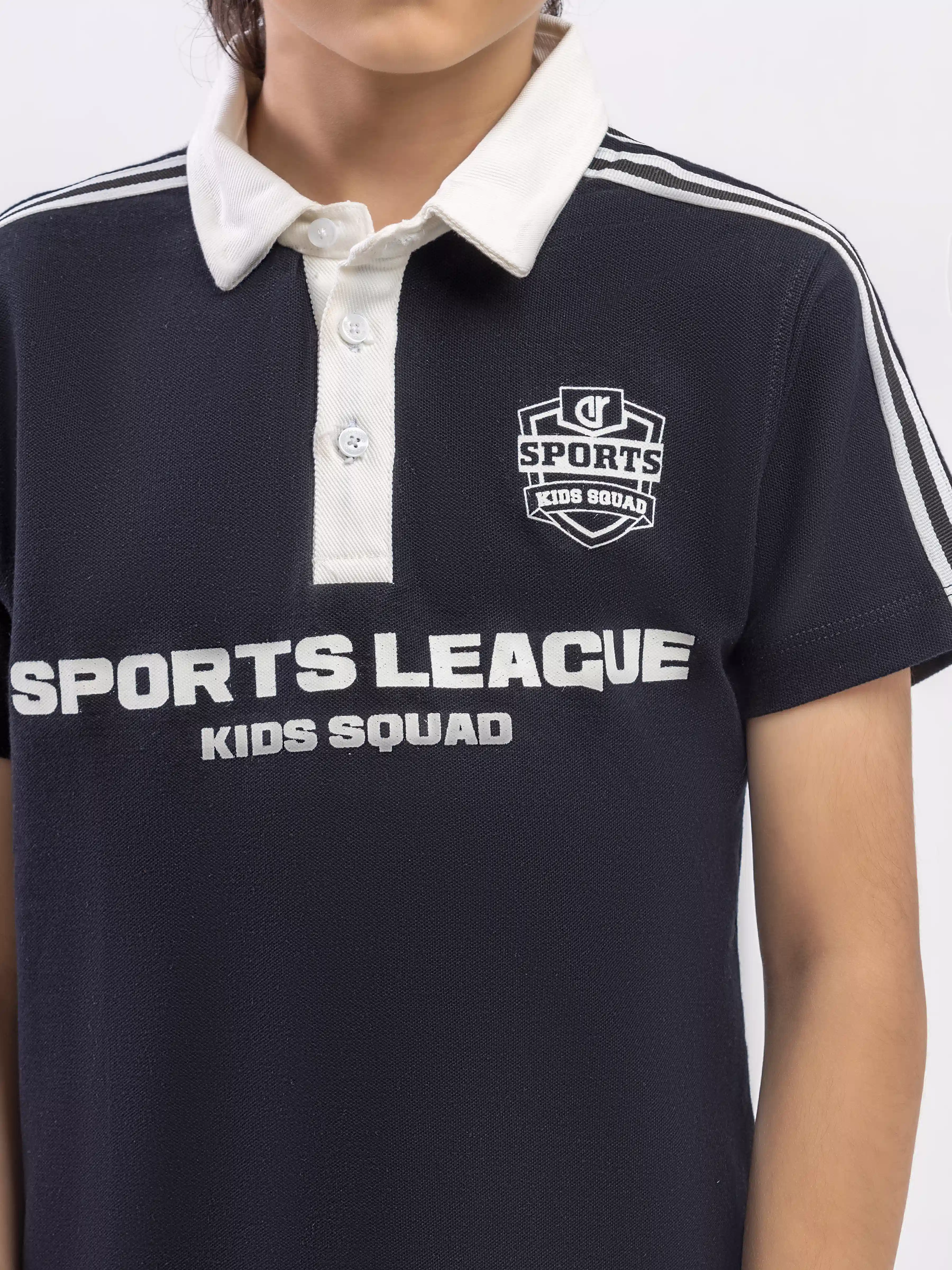 Boy's Black Polo Shirt - EBTPS5-028 - Image 3