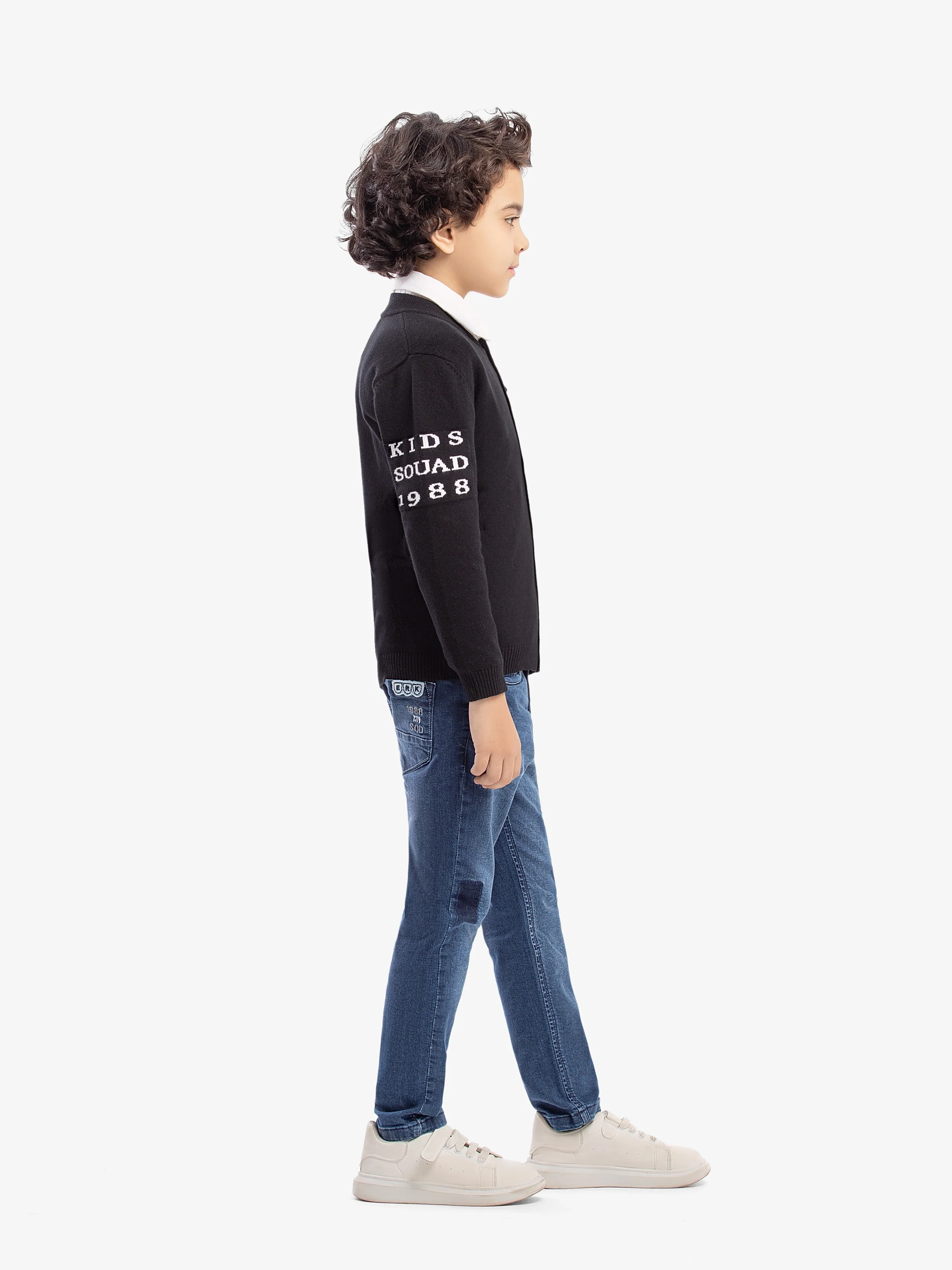Boy's Black Sweater - EBTSWT5-005 - Image 4