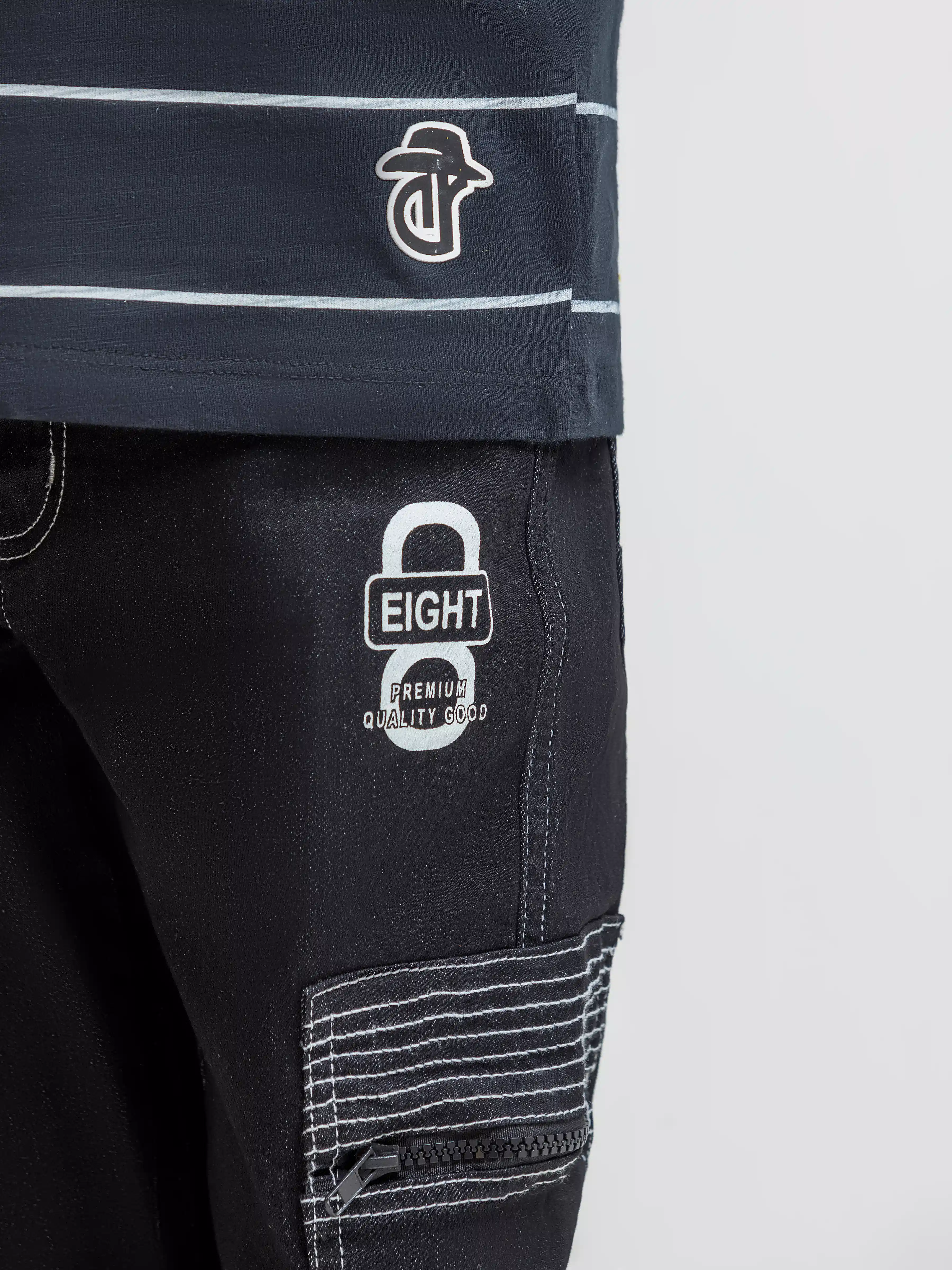 Boy's Black T-Shirt - EBTTS5-008 - Image 4