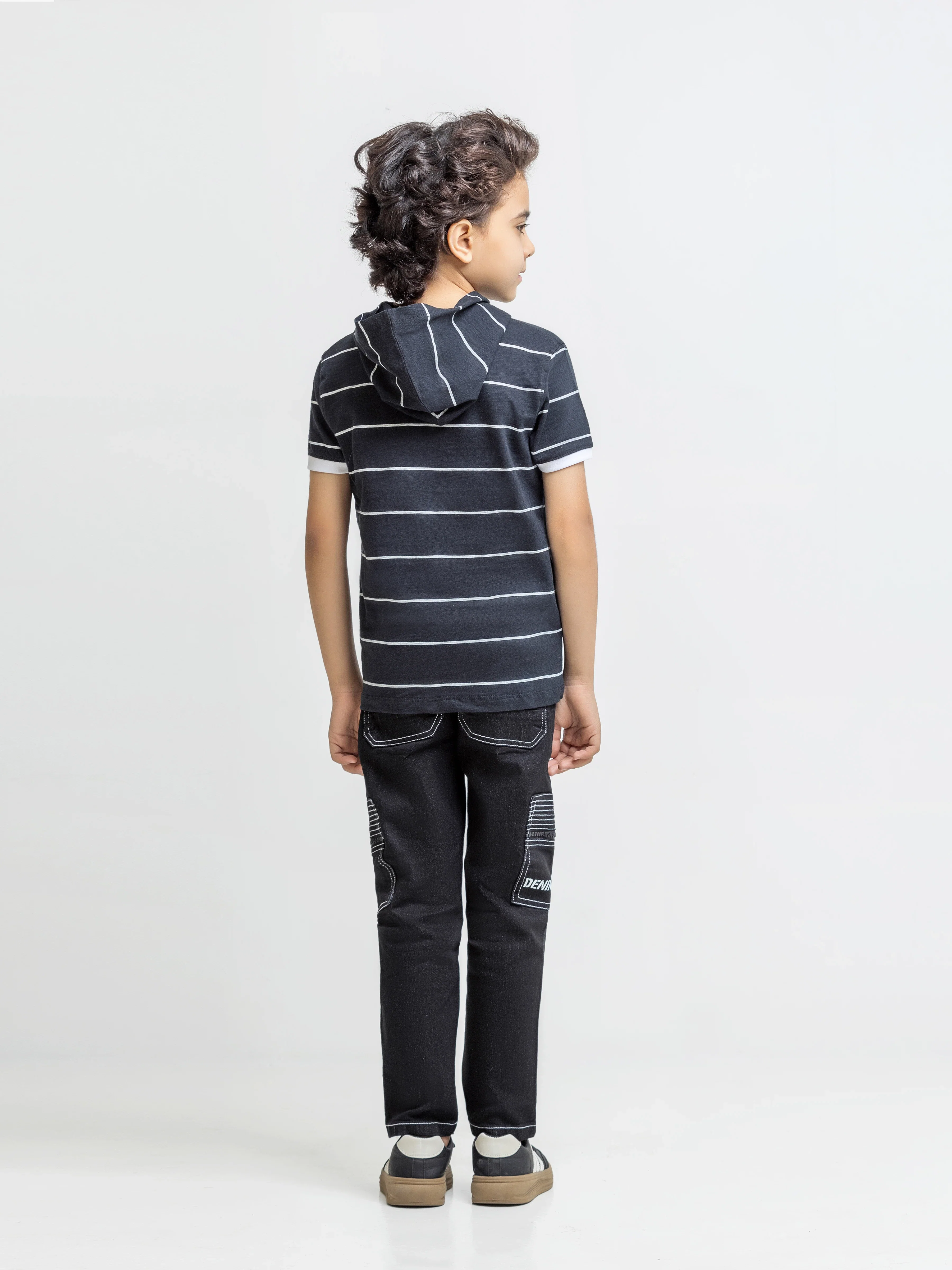 Boy's Black T-Shirt - EBTTS5-008 - Image 5