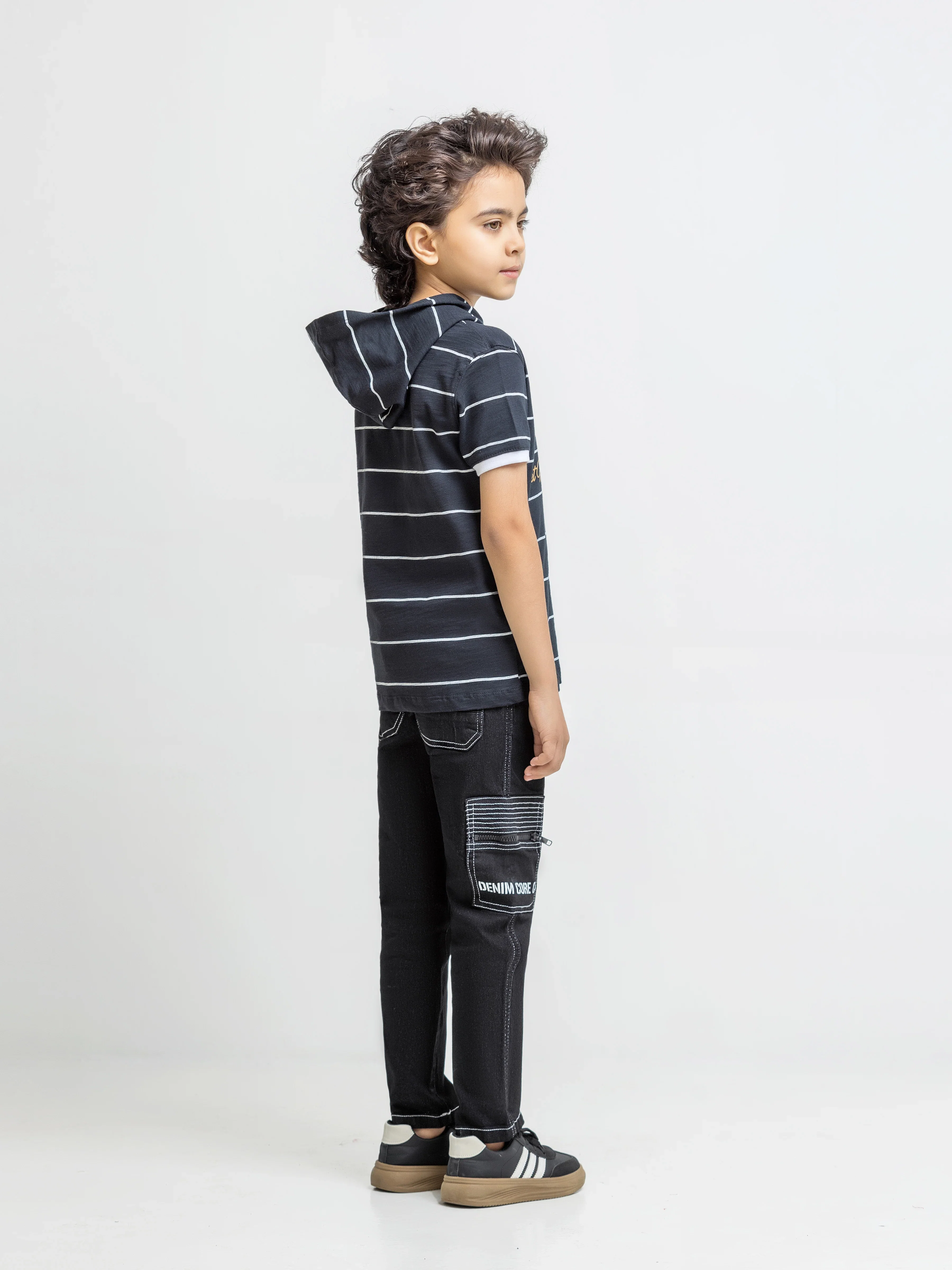 Boy's Black T-Shirt - EBTTS5-008 - Image 6