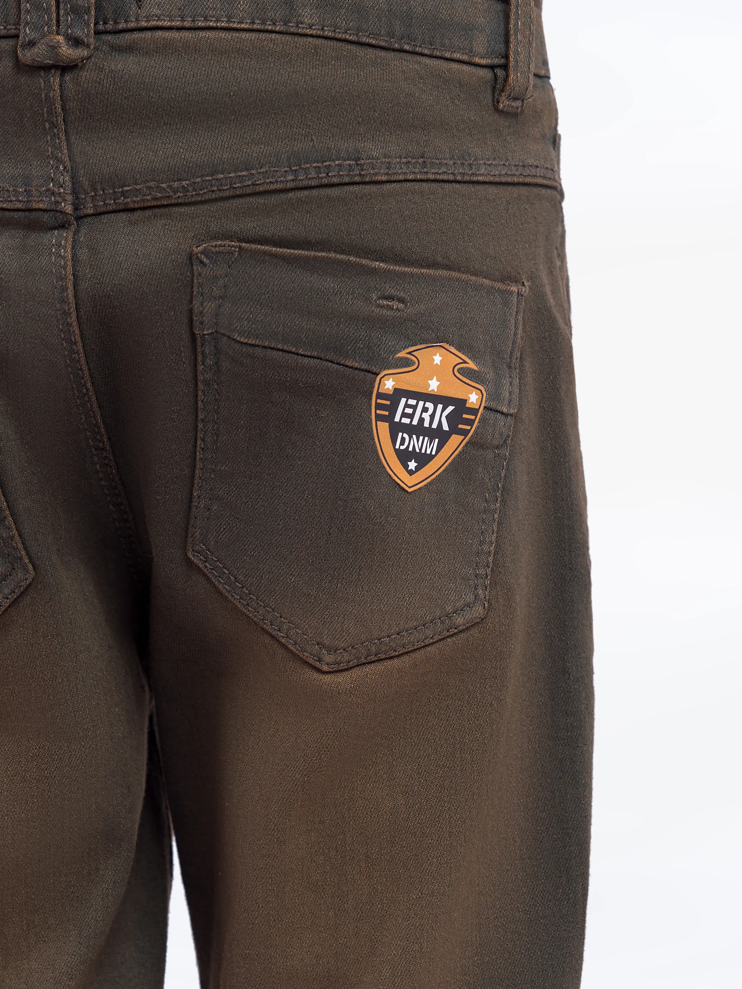 Boy's Brown Denim Pant - EBBDP5-026 - Image 4