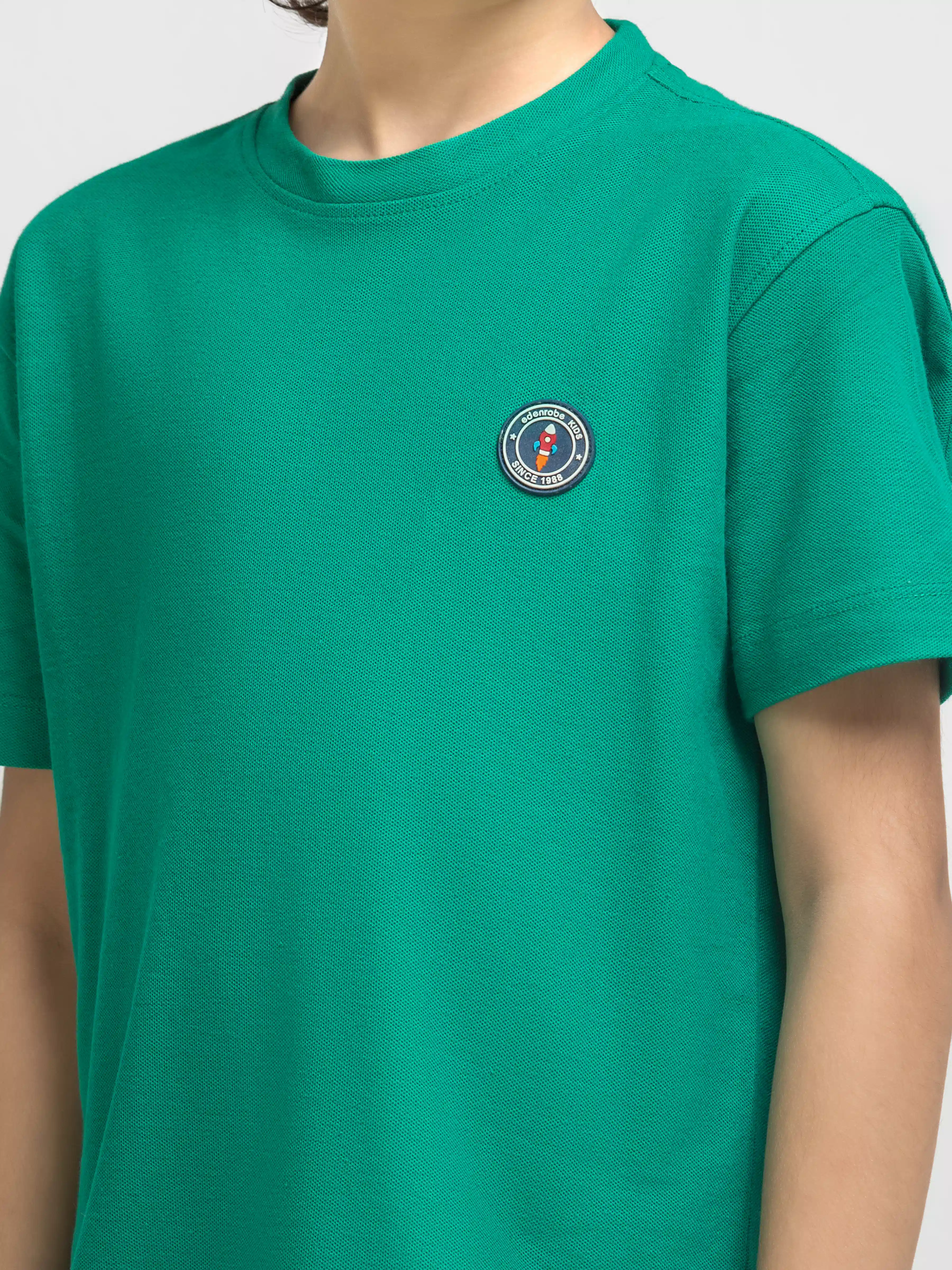 Boy's Green T-Shirt - EBTTS6-058 - Image 3