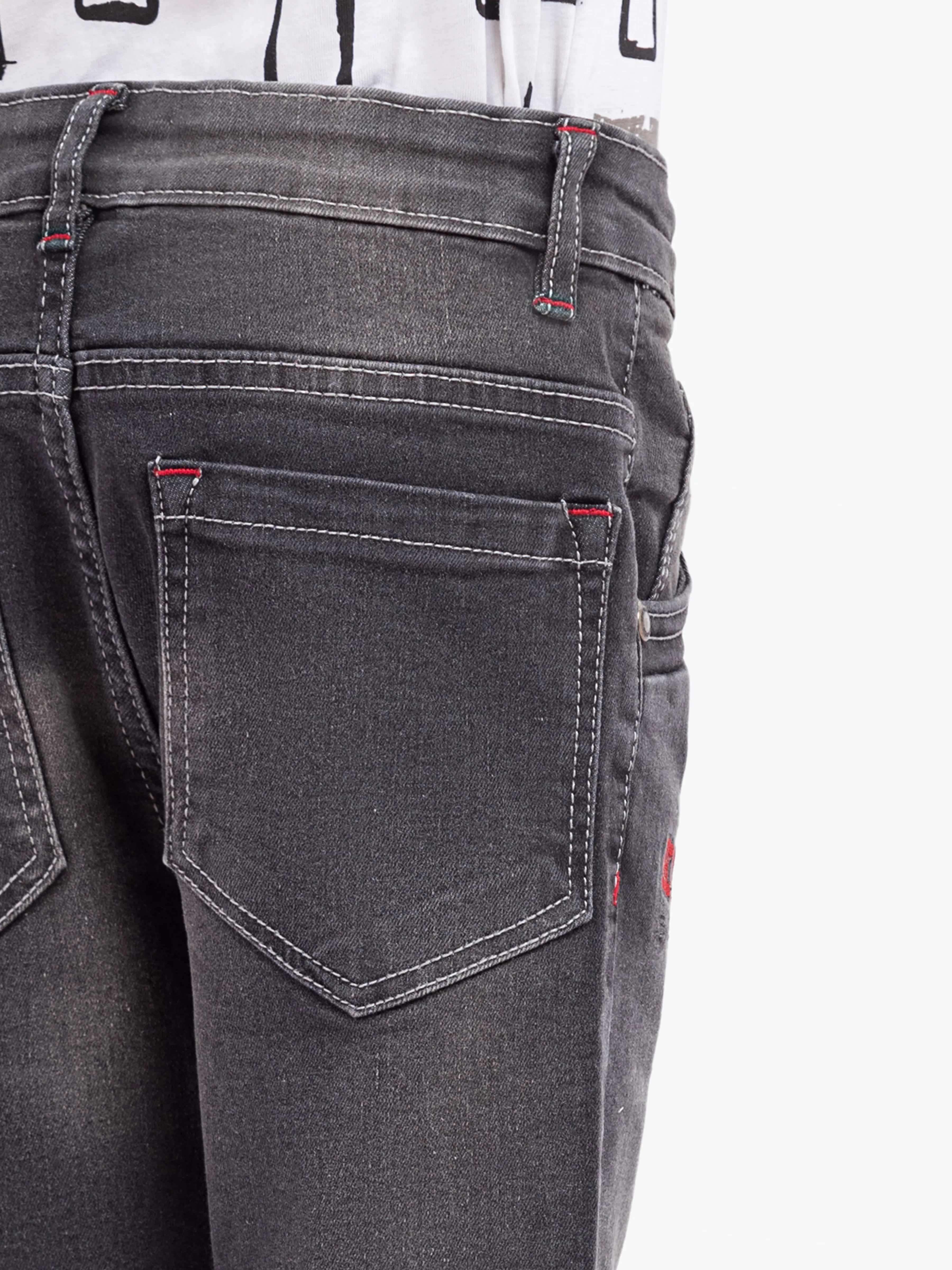 Boy's Grey Denim Pant - EBBDP5-037 - Image 3