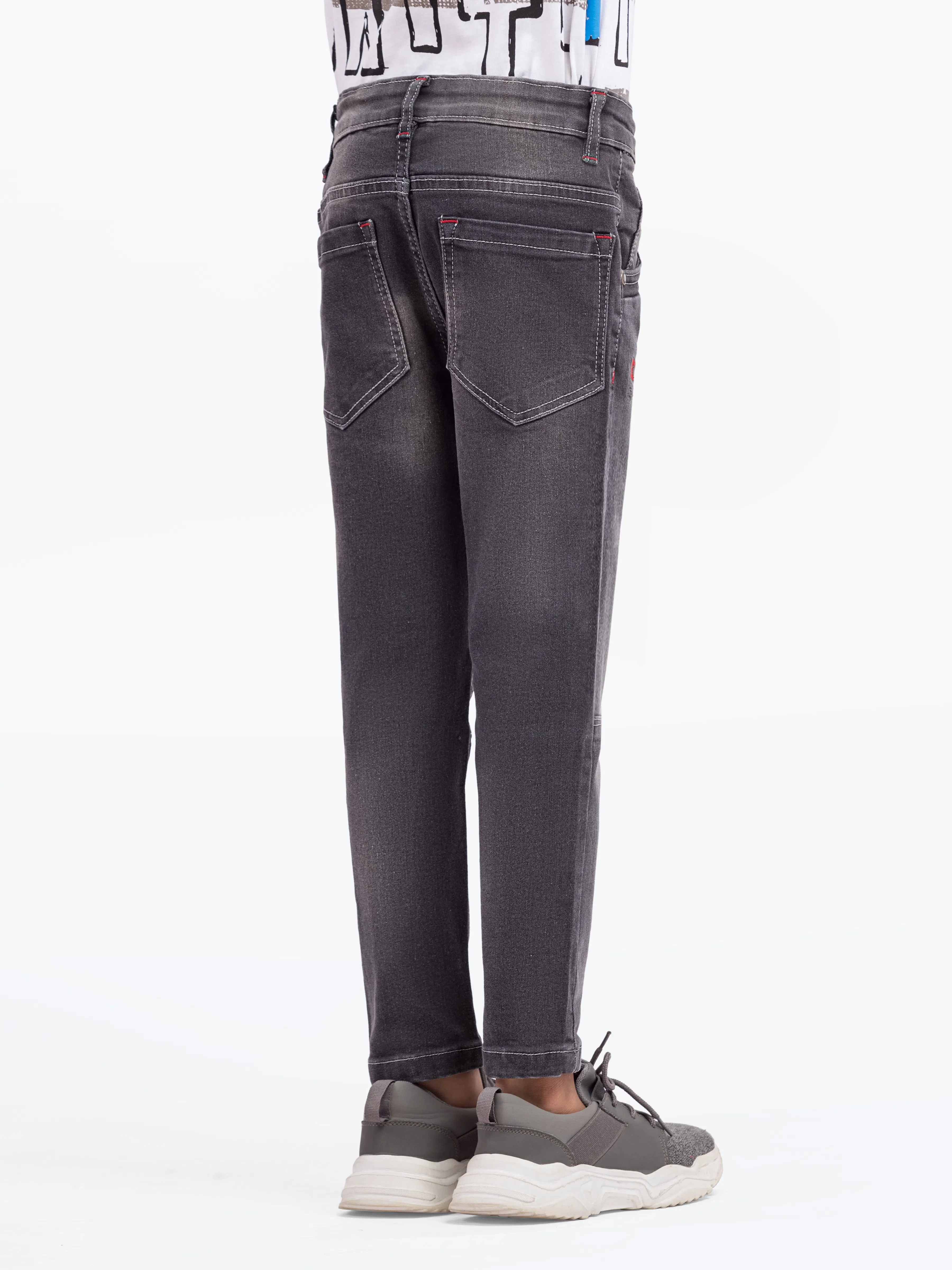 Boy's Grey Denim Pant - EBBDP5-037 - Image 5