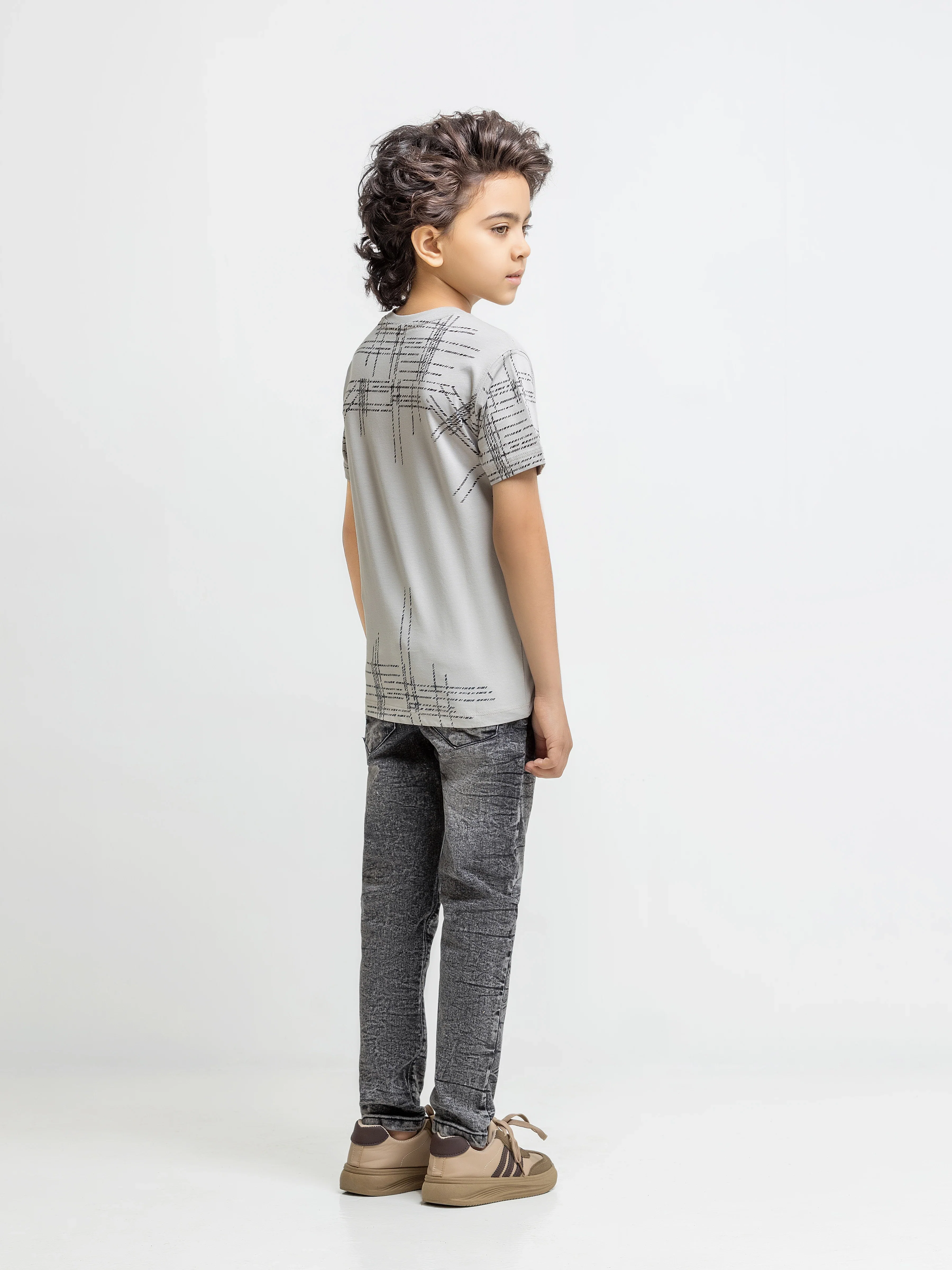 Boy's Grey T-Shirt - EBTTS5-033 - Image 5