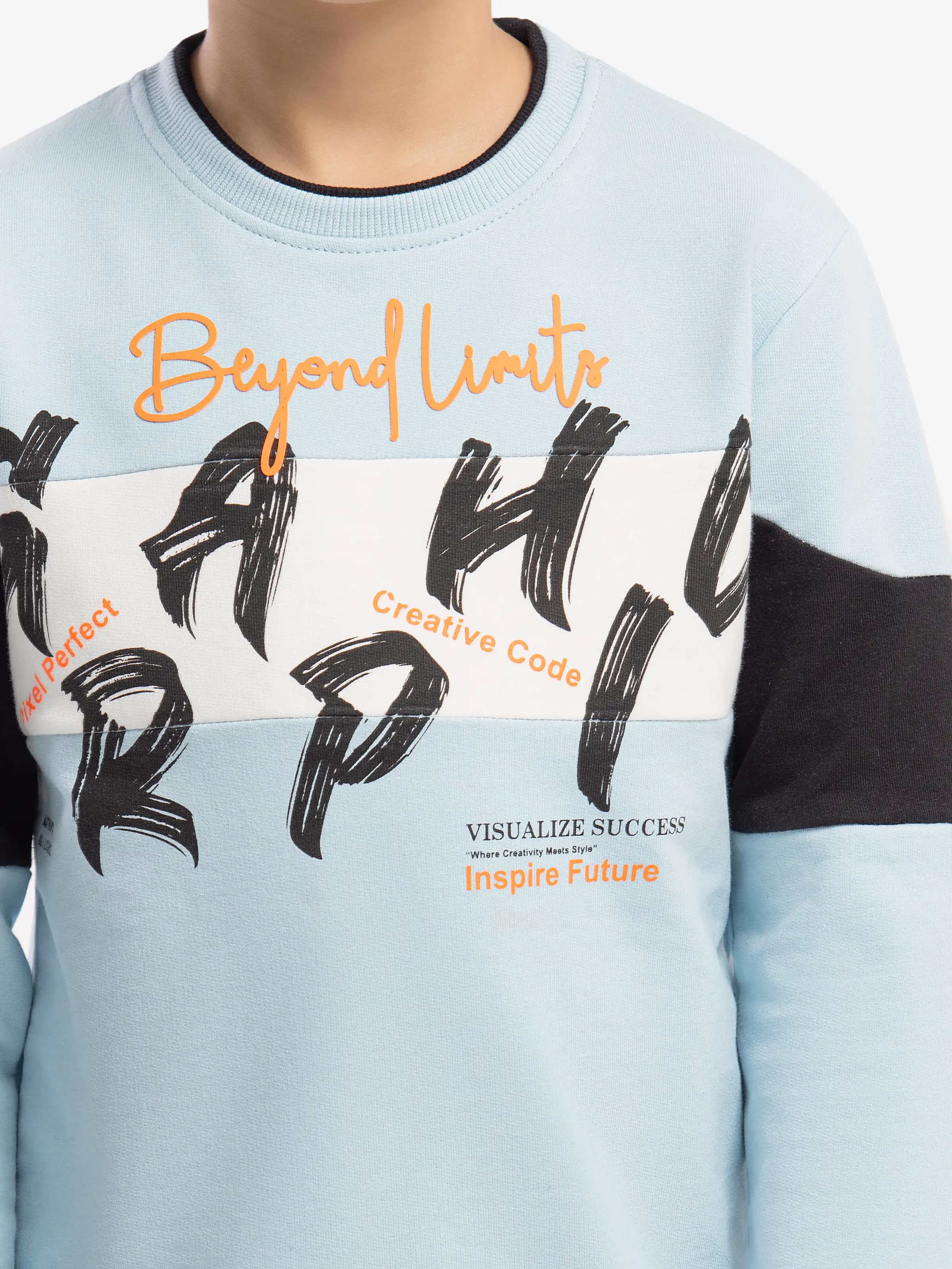 Boy's Light Blue Sweatshirt - EBTSS5-016 - Image 3