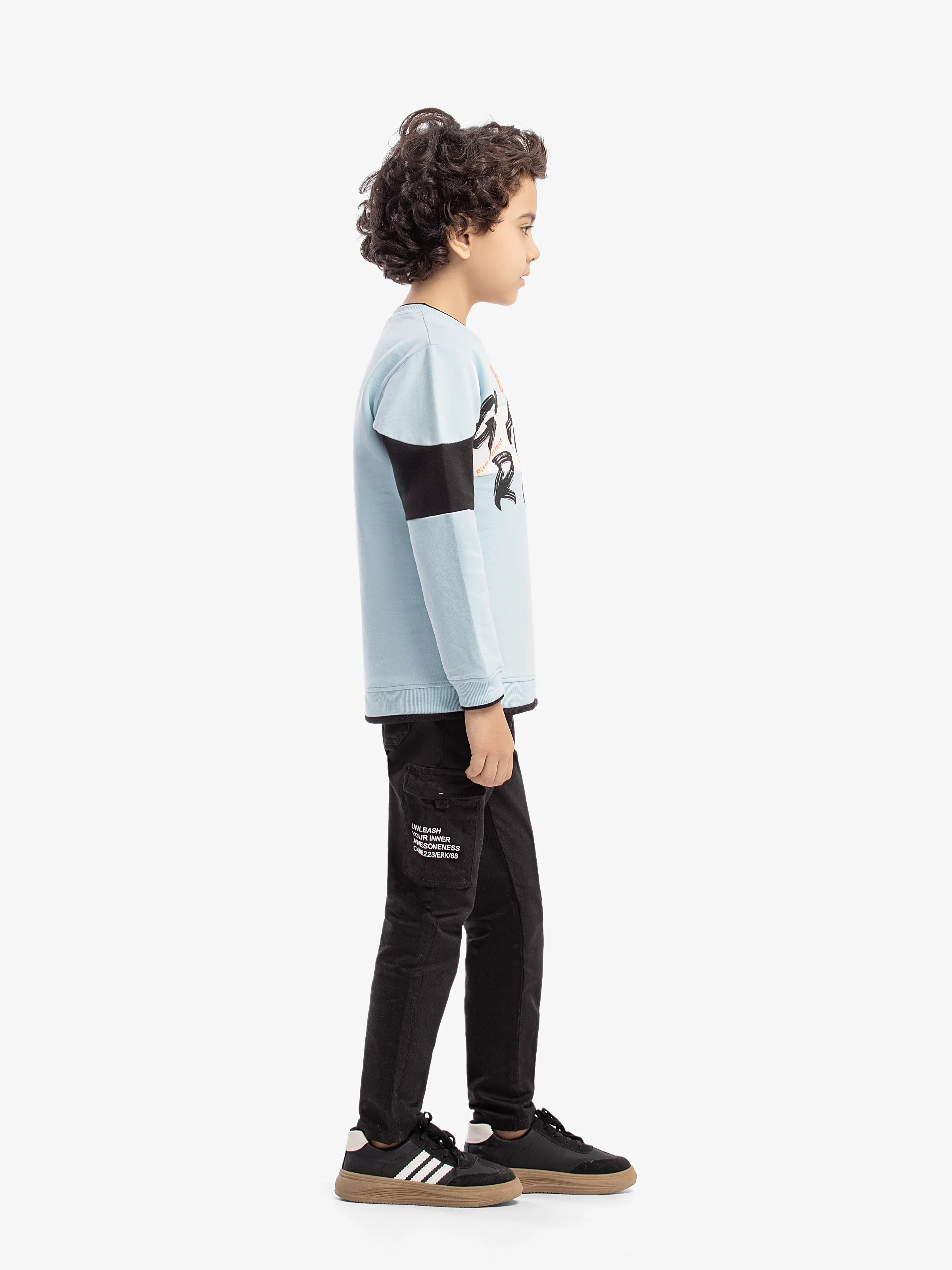 Boy's Light Blue Sweatshirt - EBTSS5-016 - Image 4