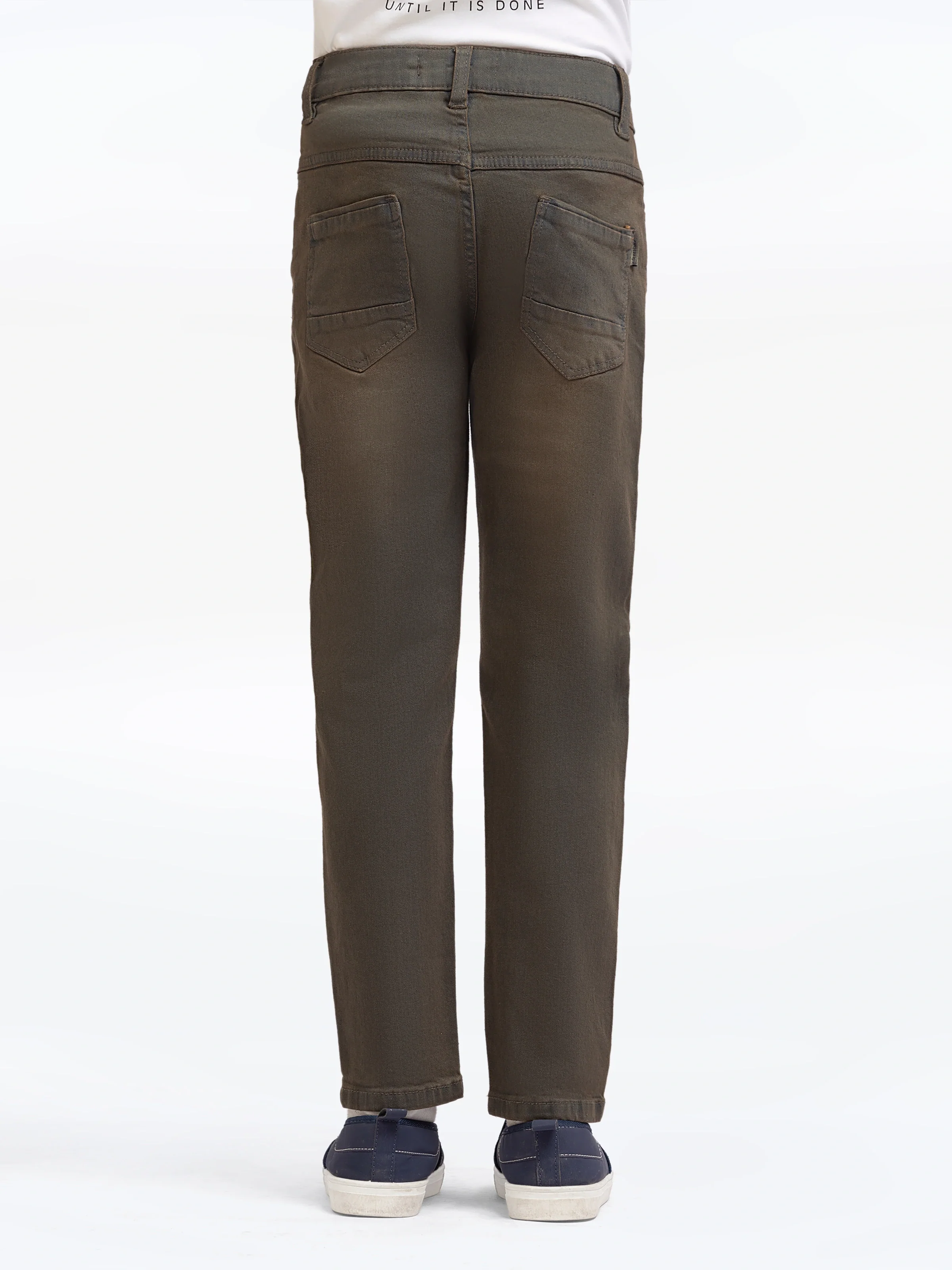 Boy's Light Brown Denim Pant - EBBDP5-027 - Image 5