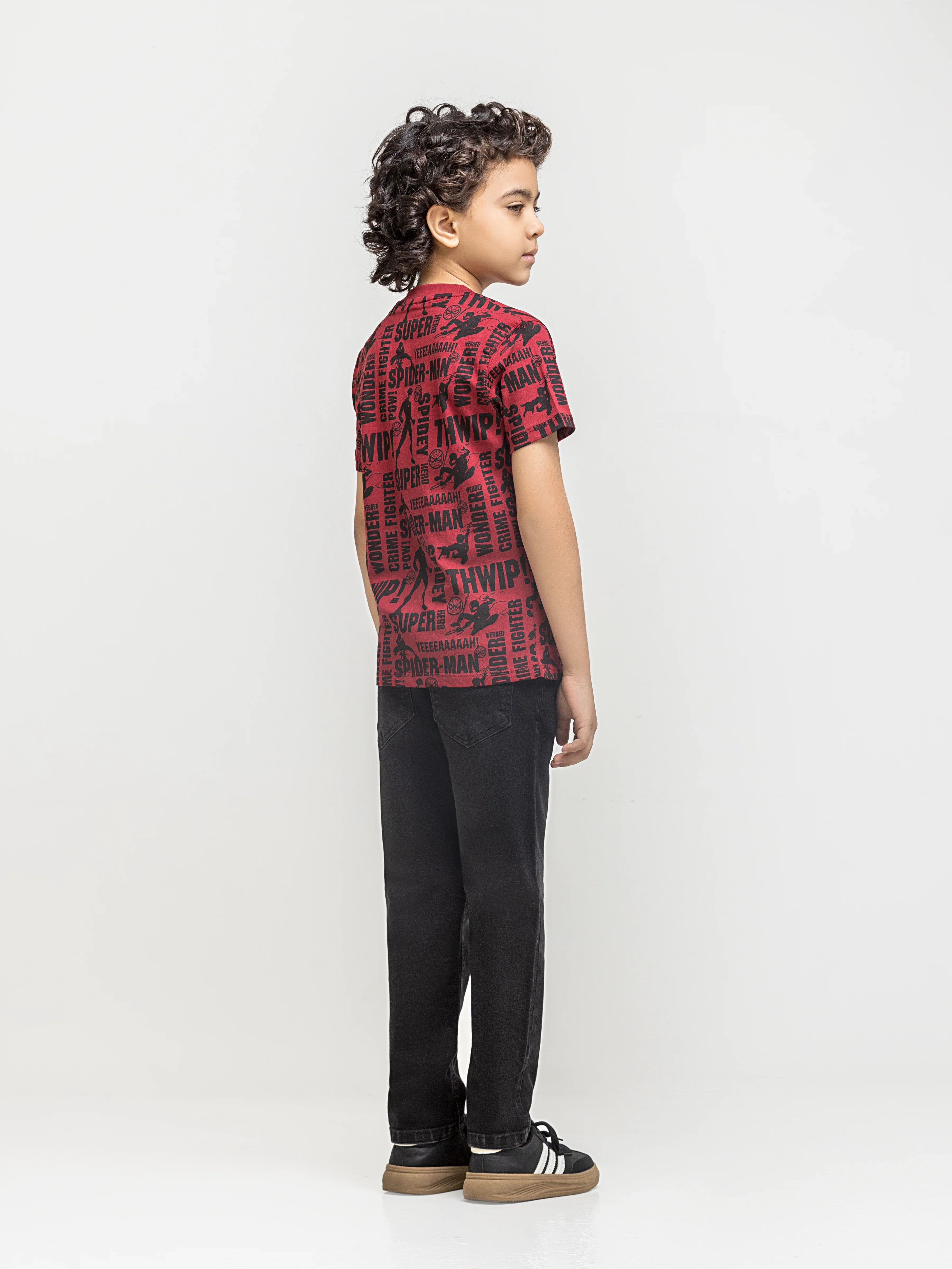 Boy's Maroon T-Shirt - EBTTS6-020 - Image 4