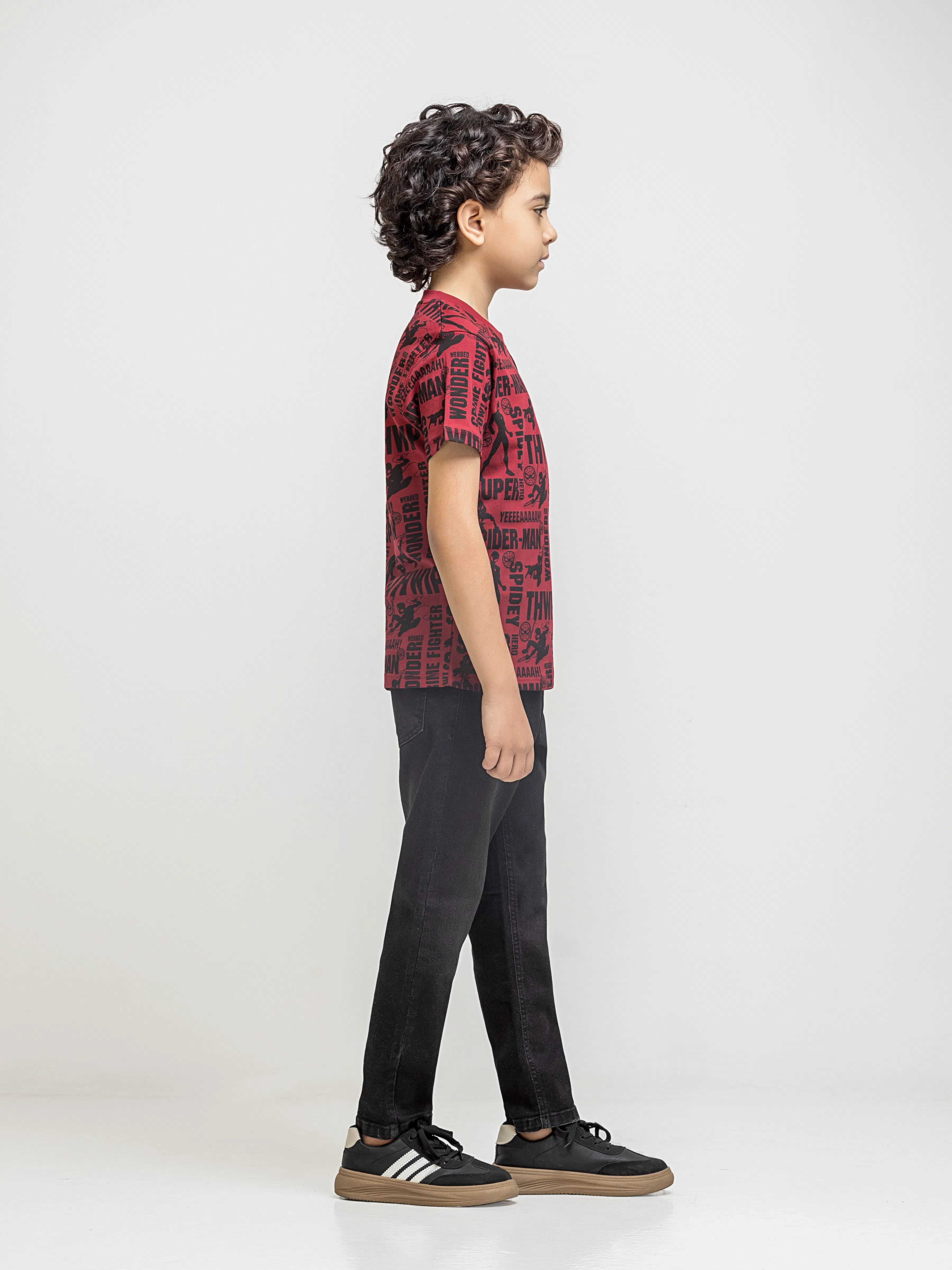 Boy's Maroon T-Shirt - EBTTS6-020 - Image 5