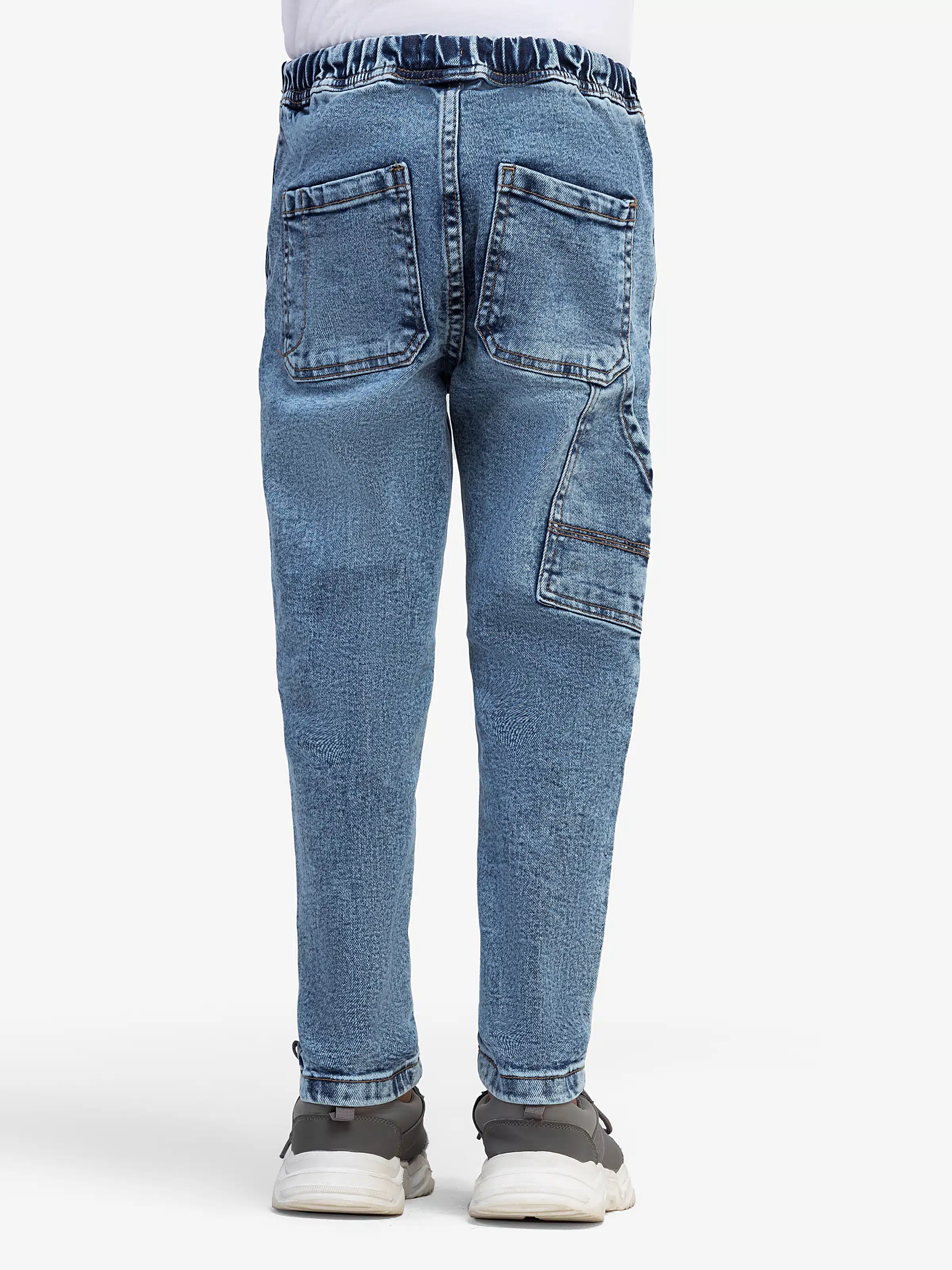 Boy's Mid Blue Denim Pant - EBBDP5-046 - Image 3
