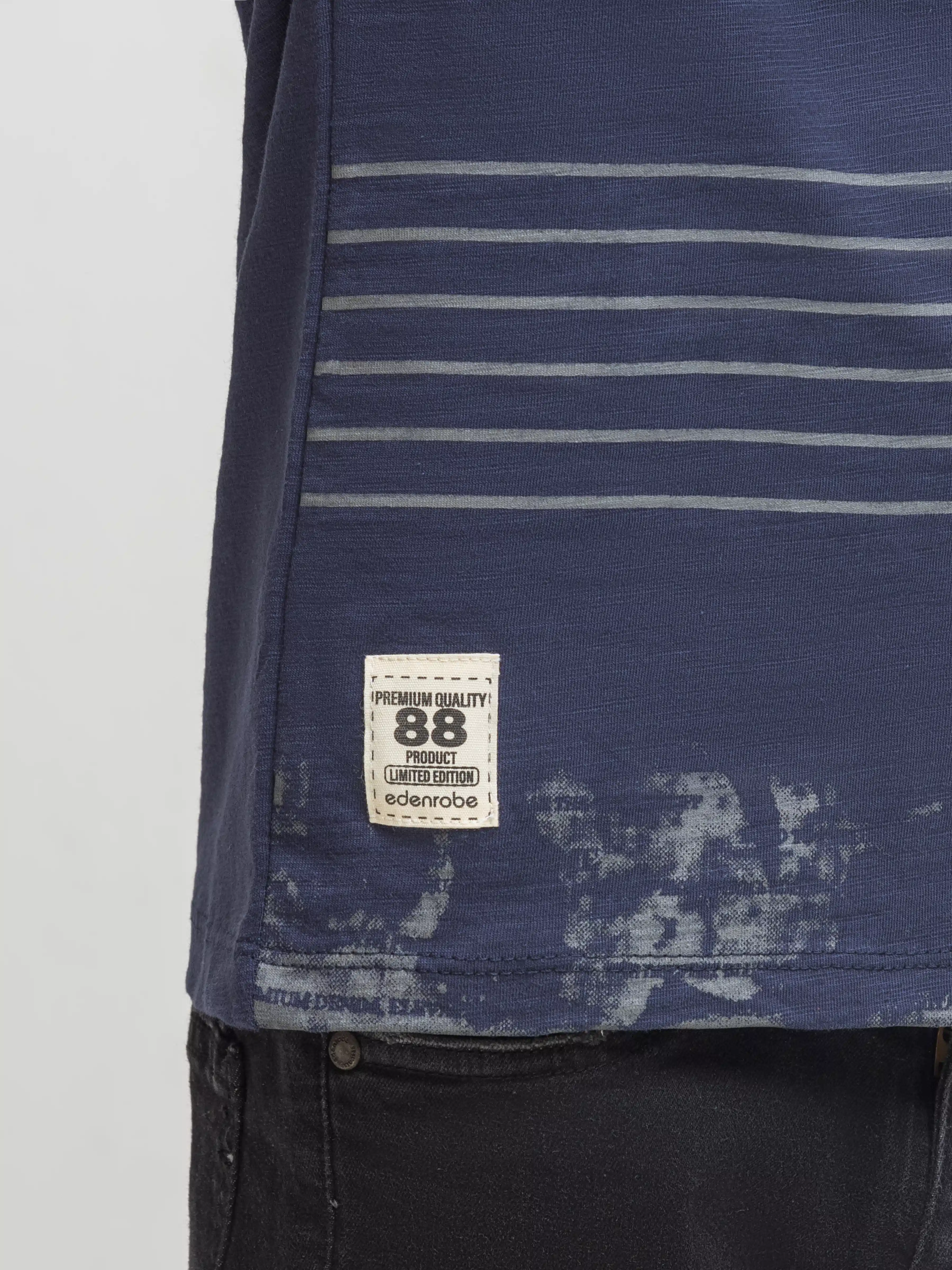 Boy's Navy Blue T-Shirt - EBTTS6-055 - Image 4