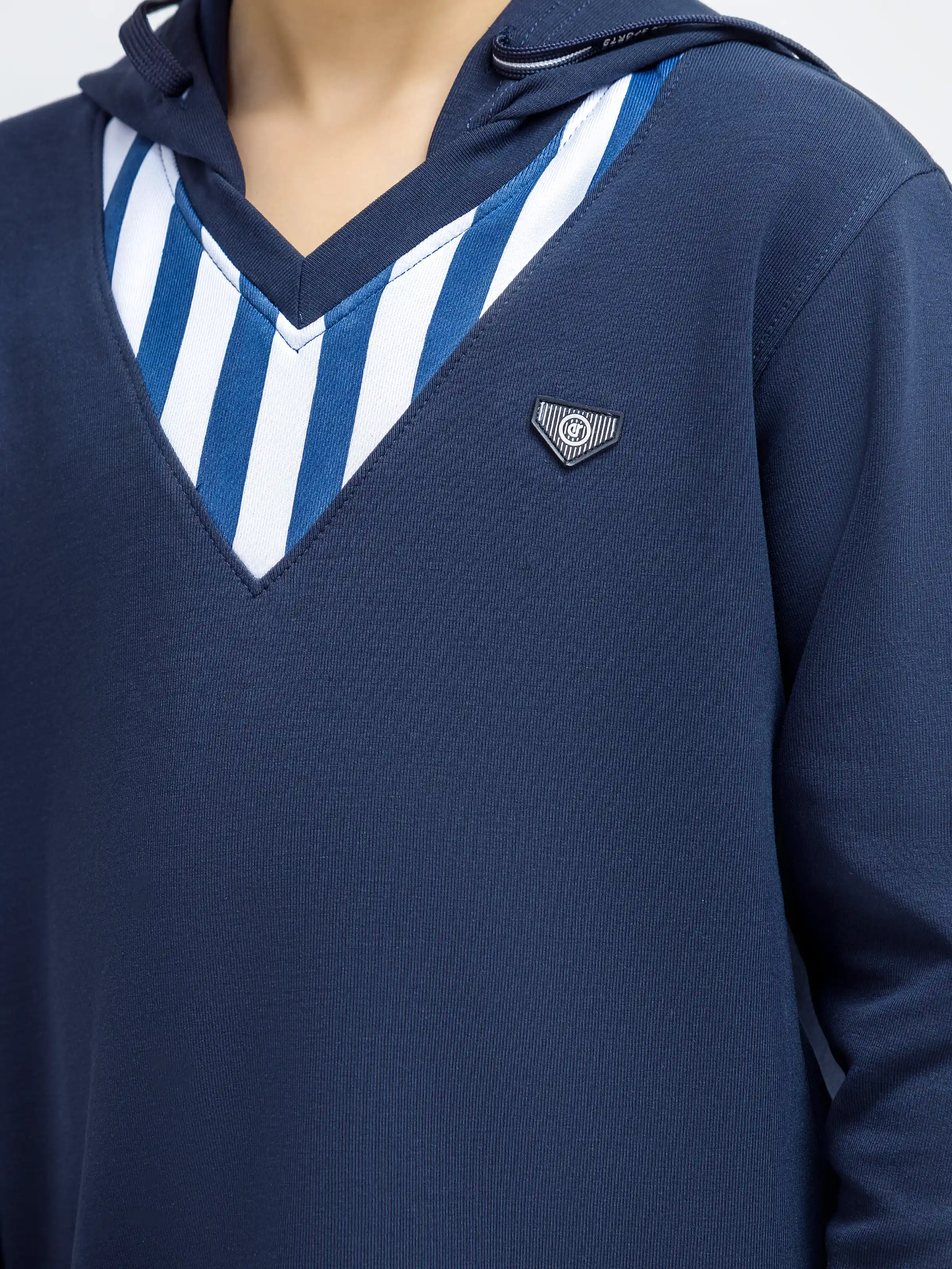 Boy's Navy Hoodie - EBTH5-001 - Image 3