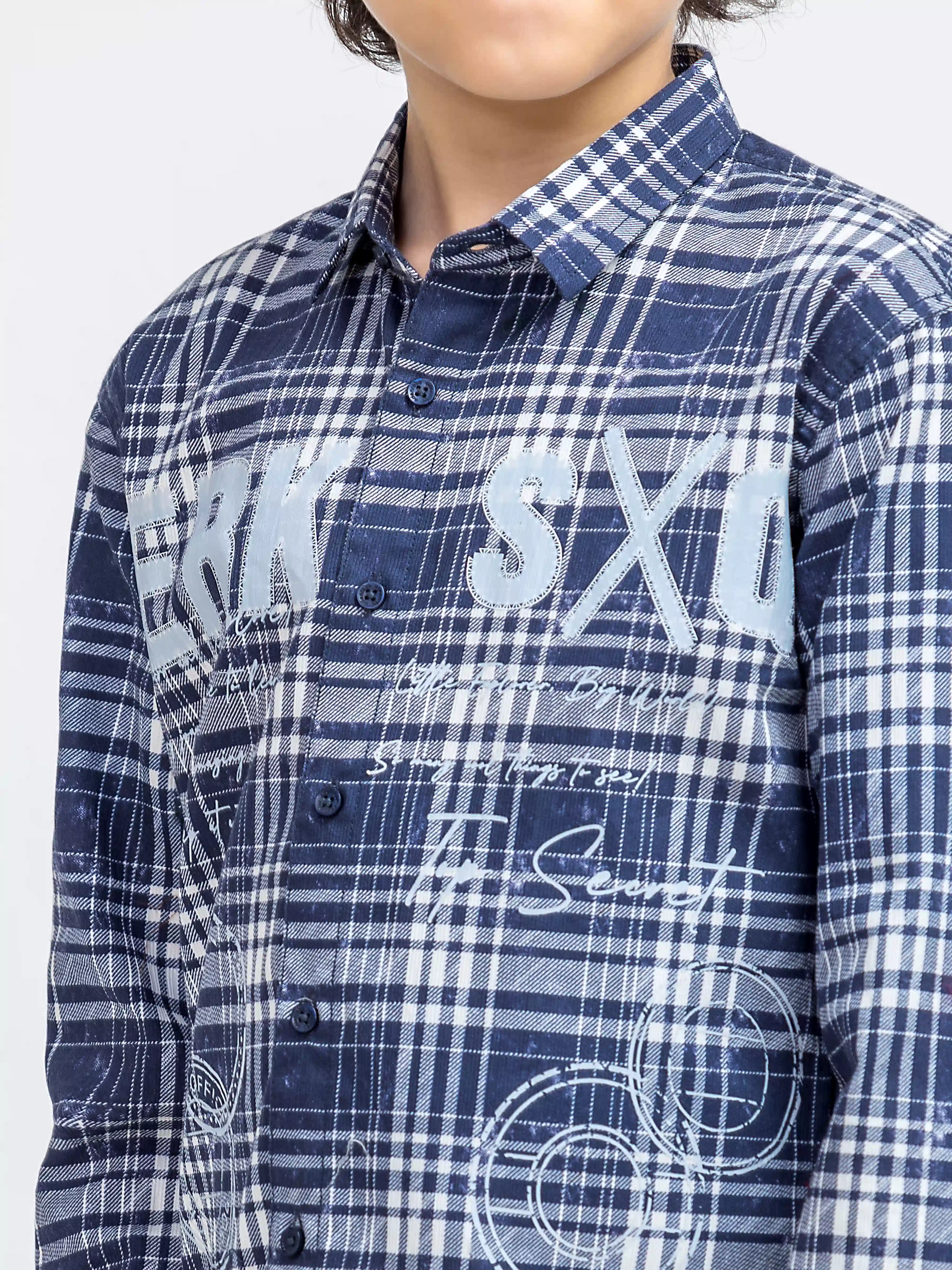 Boy's Navy Shirt - EBTSF5-27674 - Image 3