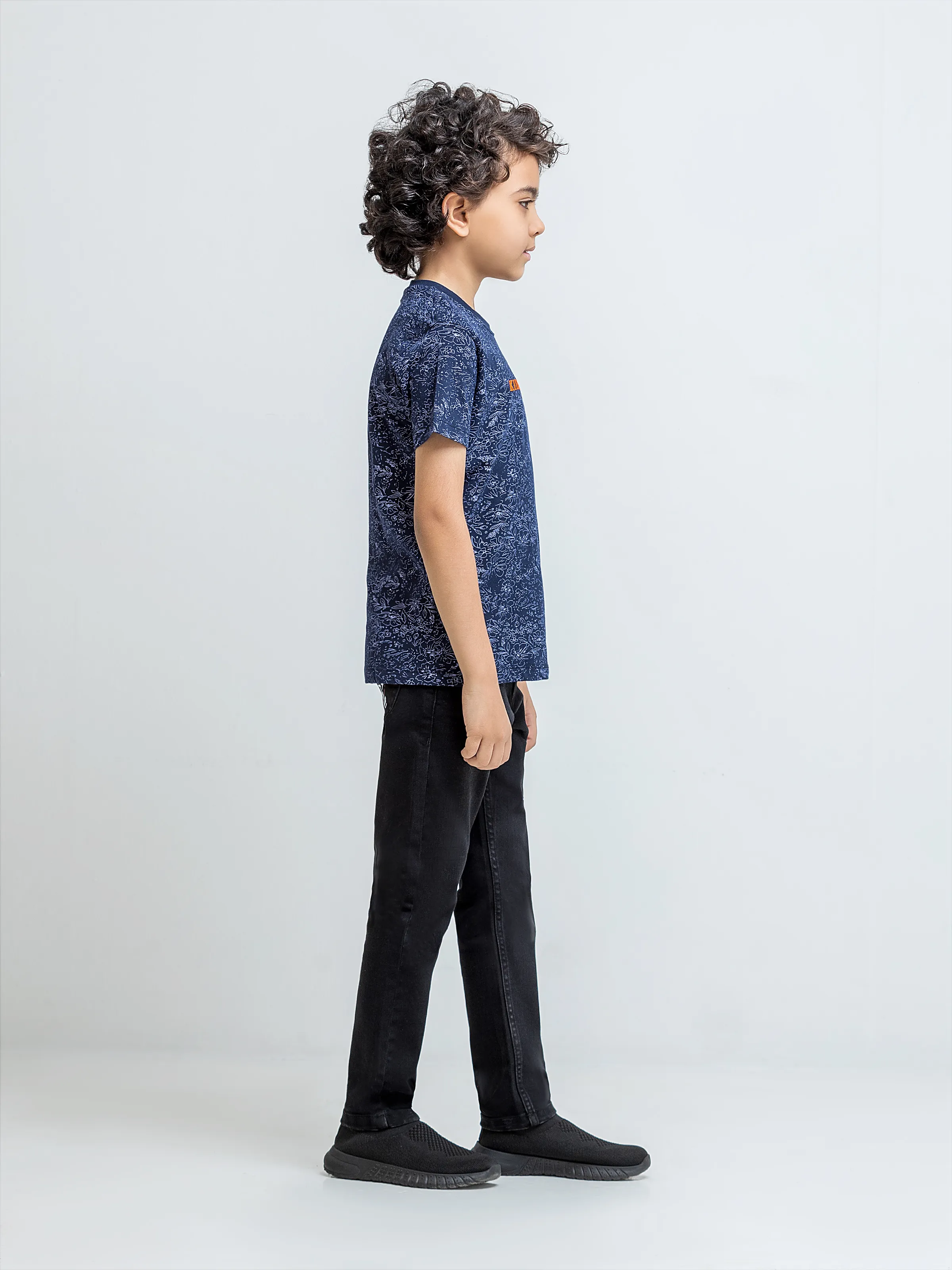 Boy's Navy T-Shirt - EBTTS6-010 - Image 4