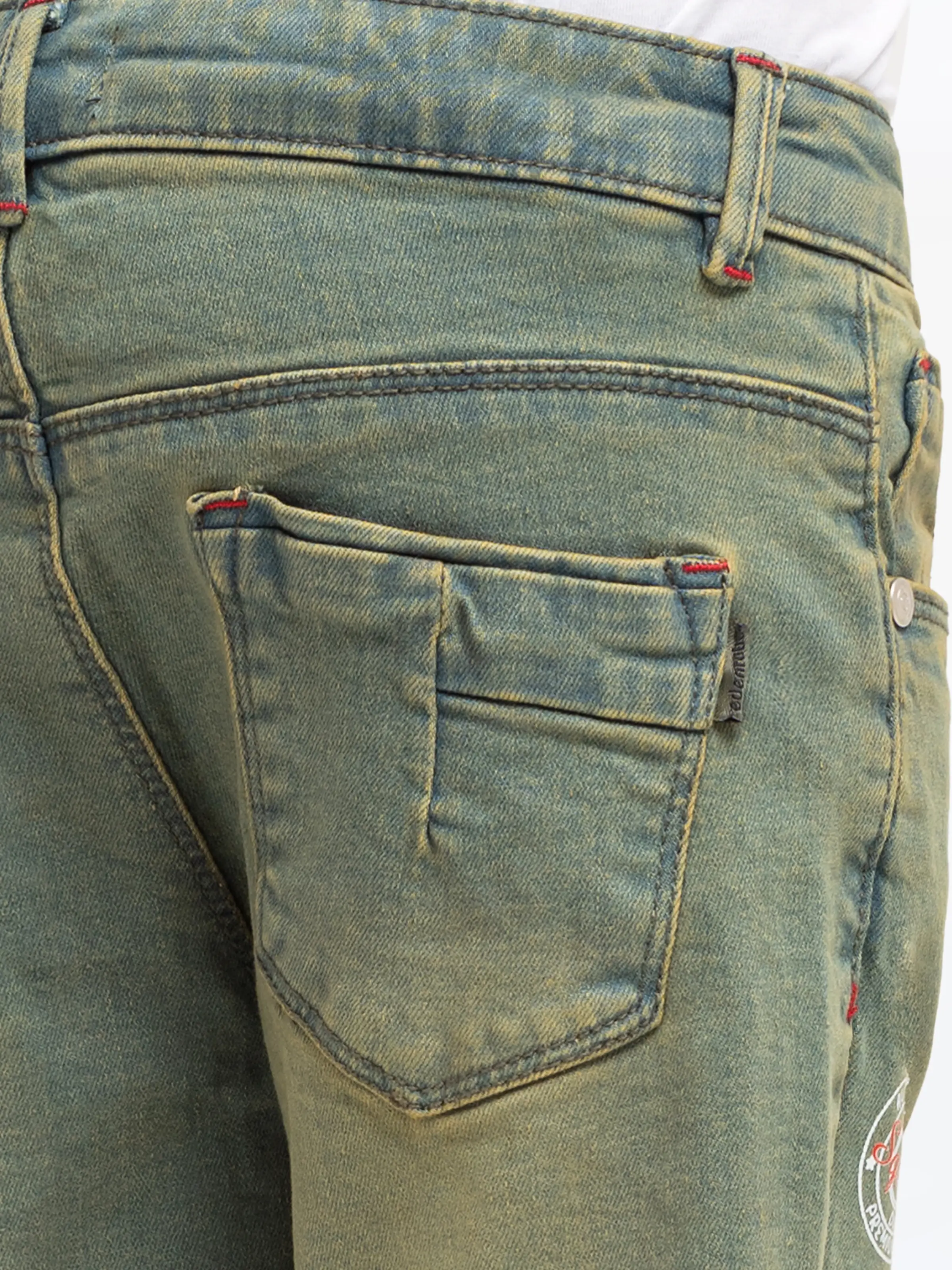 Boy's Olive Denim Pant - EBBDP5-028 - Image 3