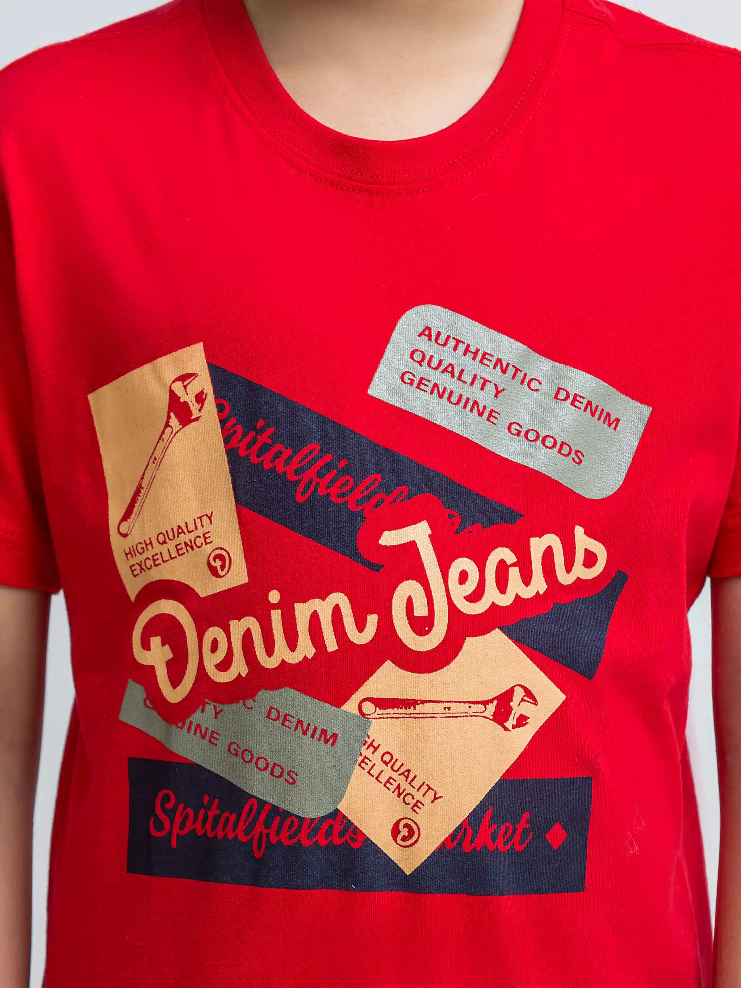 Boy's Red T-Shirt - EBTTS6-033 - Image 3