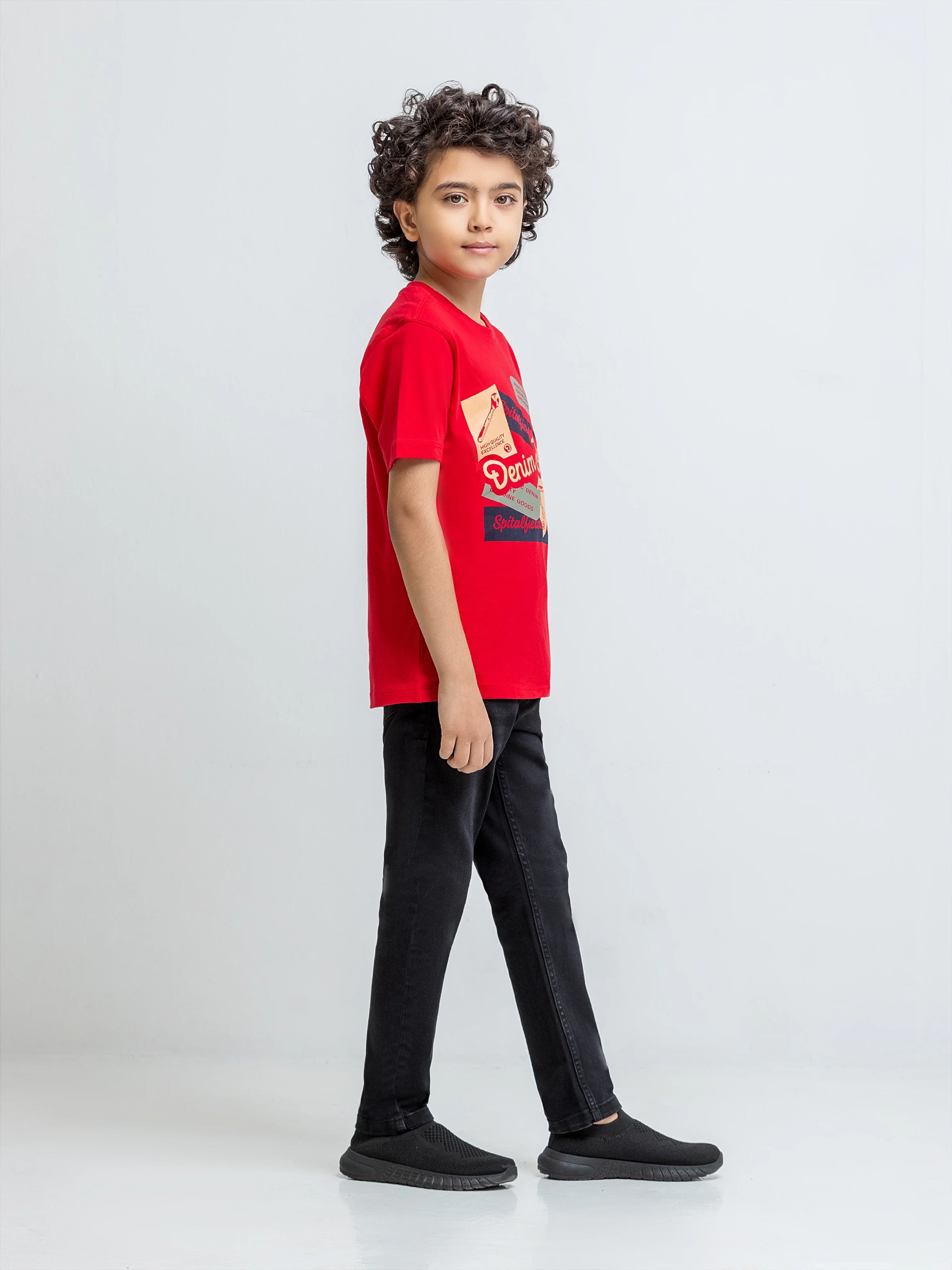 Boy's Red T-Shirt - EBTTS6-033 - Image 4