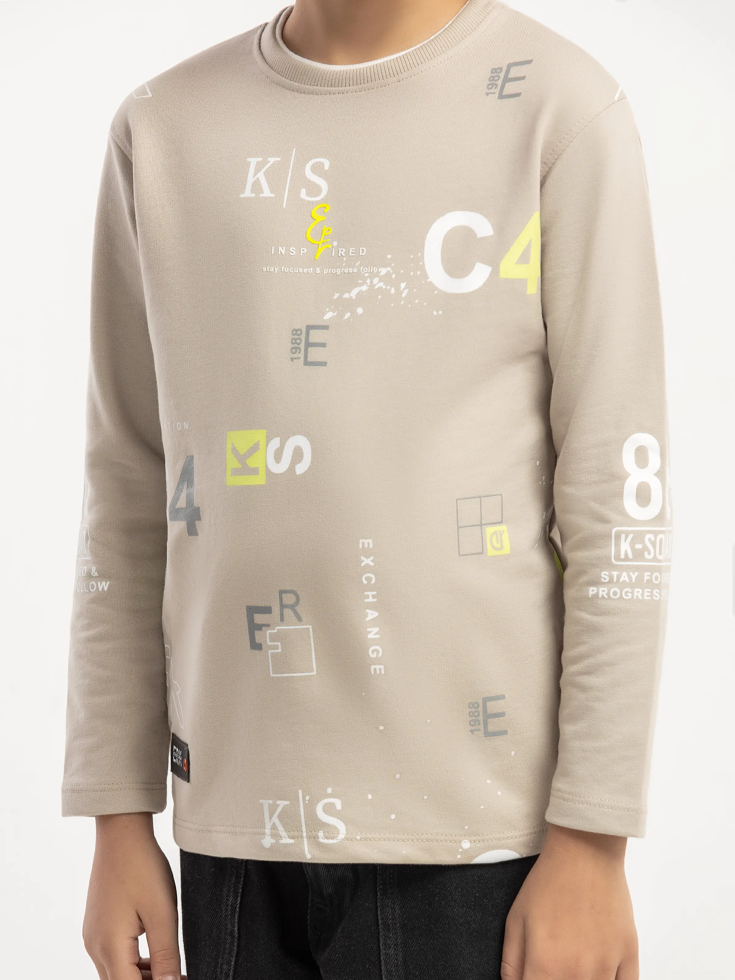 Boy's Silver Grey Sweatshirt - EBTSS5-020 - Image 3