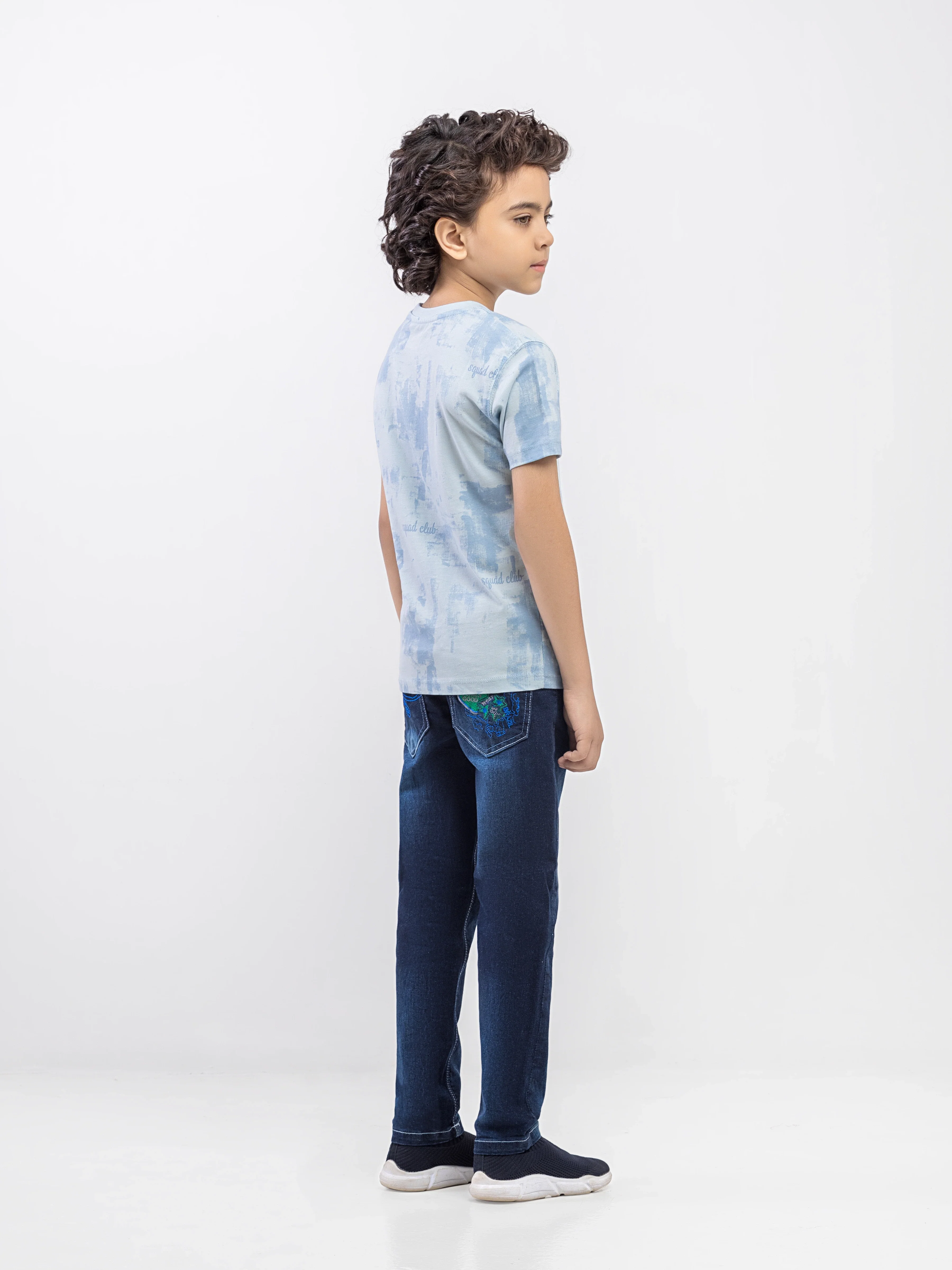 Boy's Sky Blue T-Shirt - EBTTS6-036 - Image 5