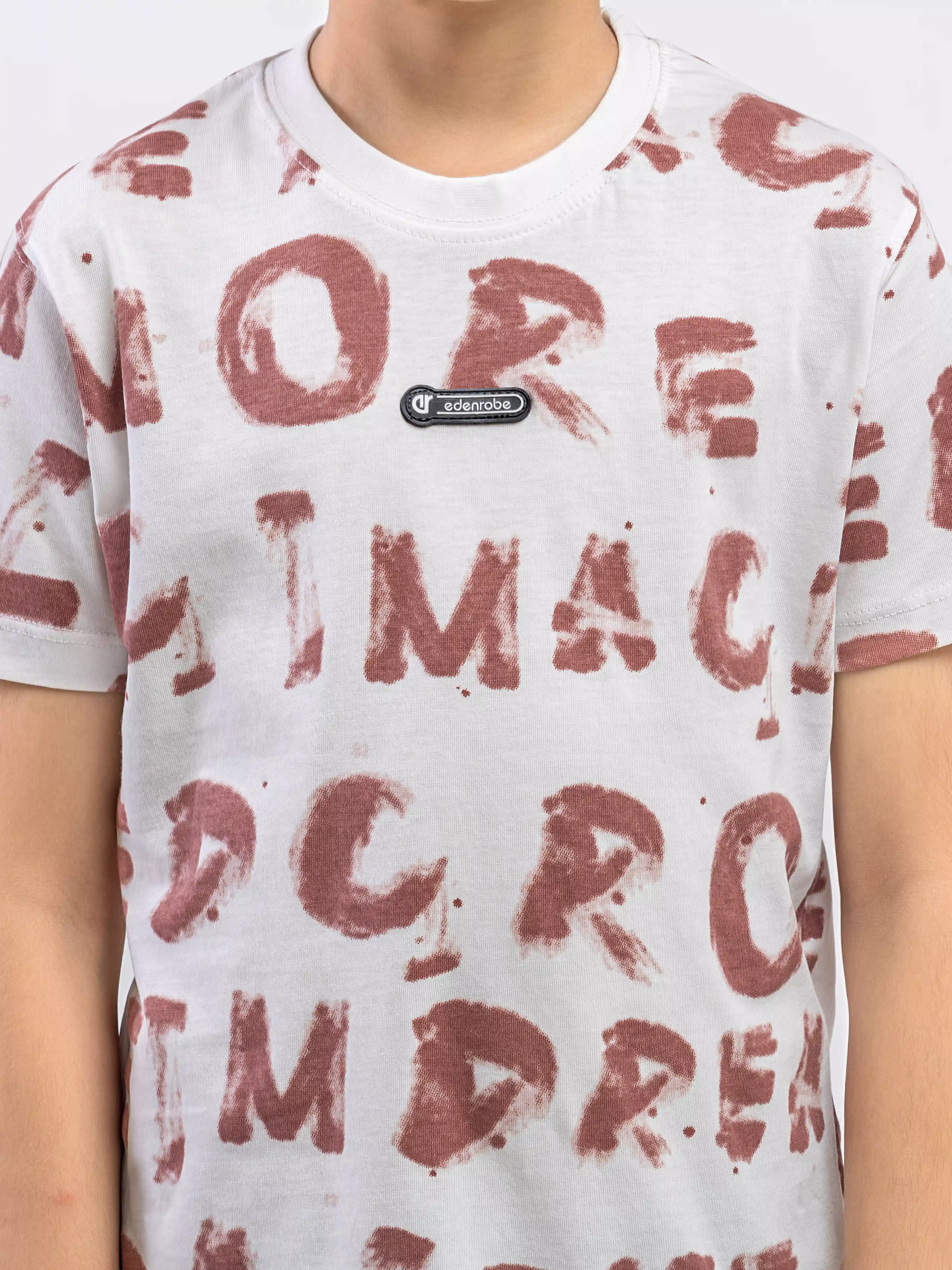 Boy's White T-Shirt - EBTTS6-039 - Image 3