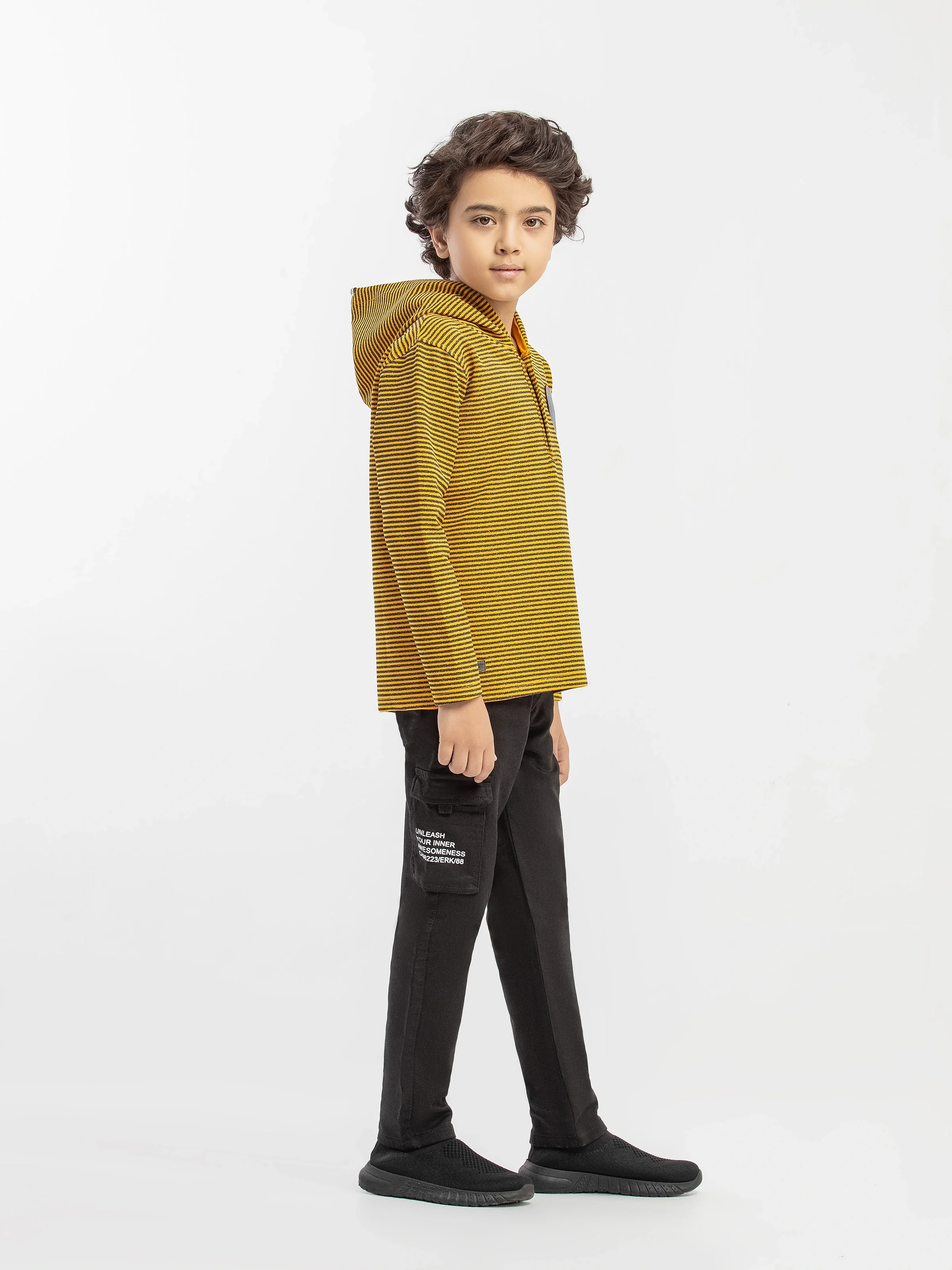Boy's Yellow Hoodie - EBTH5-003 - Image 4