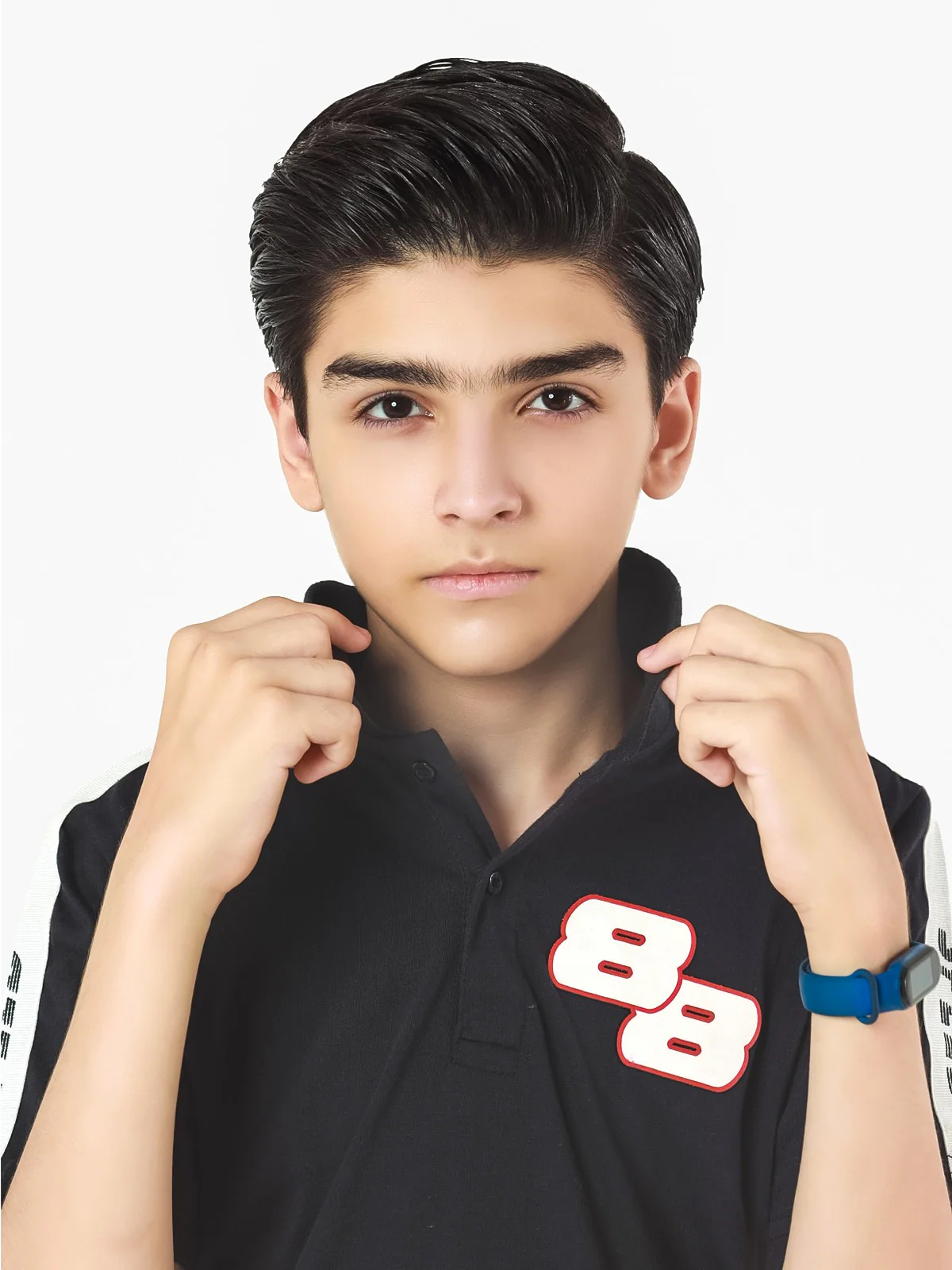 Boy's Black Polo Shirt - EBTPS22-036 - Image 4