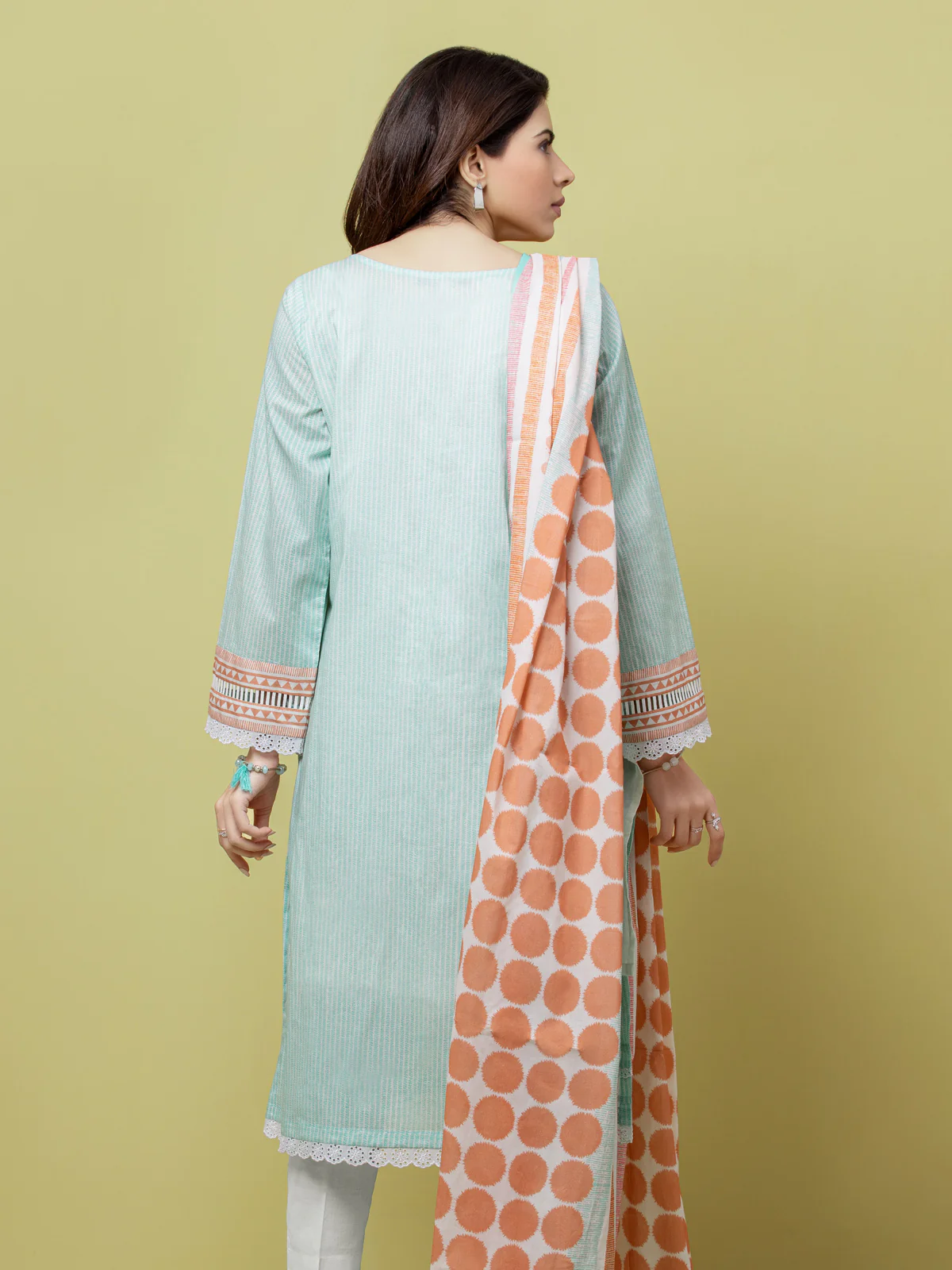 Unstitched Printed Lawn Suit - EWU23A1-26072 - Image 7