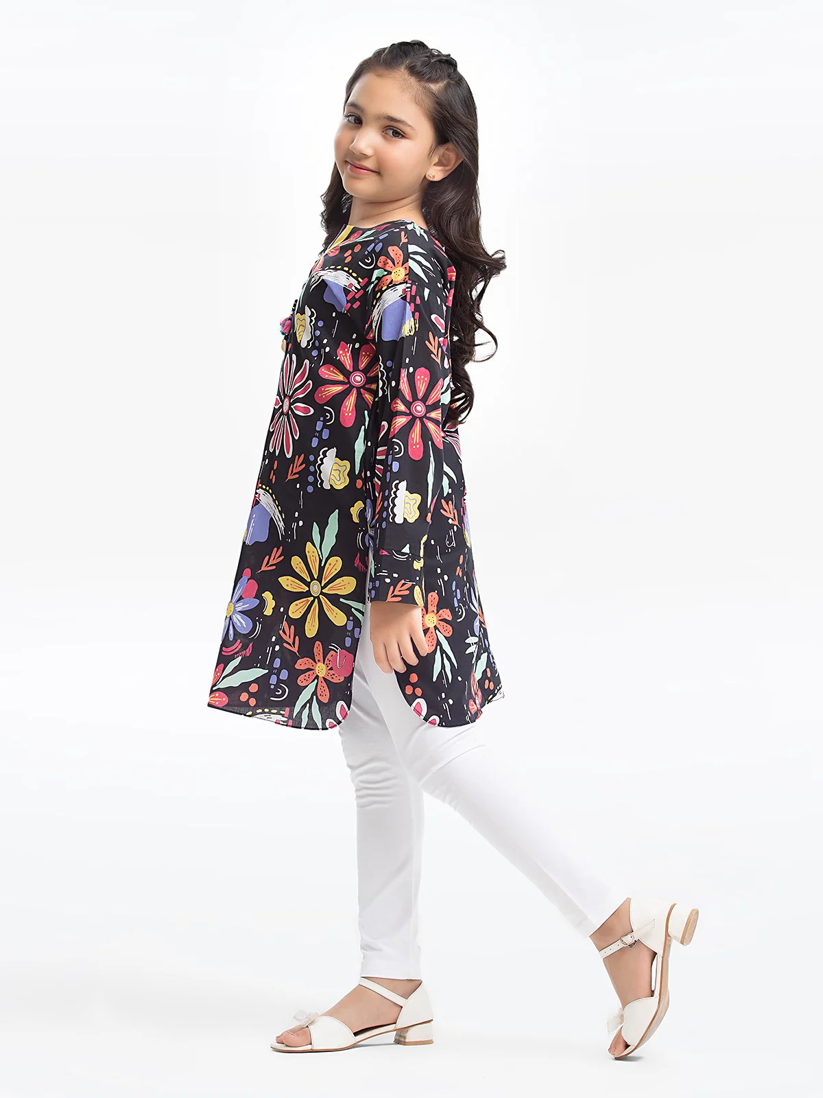 Girl's Black Multi Pret - EGTKP23-70404S - Image 3