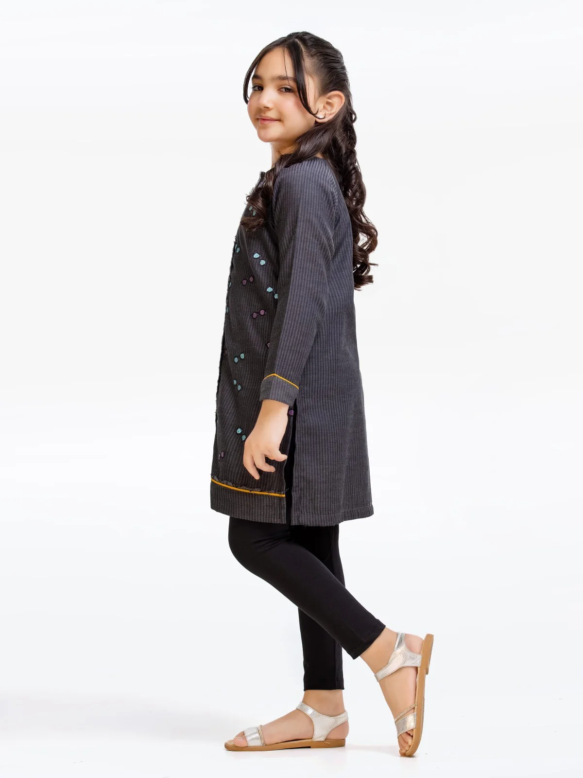 Girl's Dark Charcoal Pret - EGTKE22-70262S - Image 3