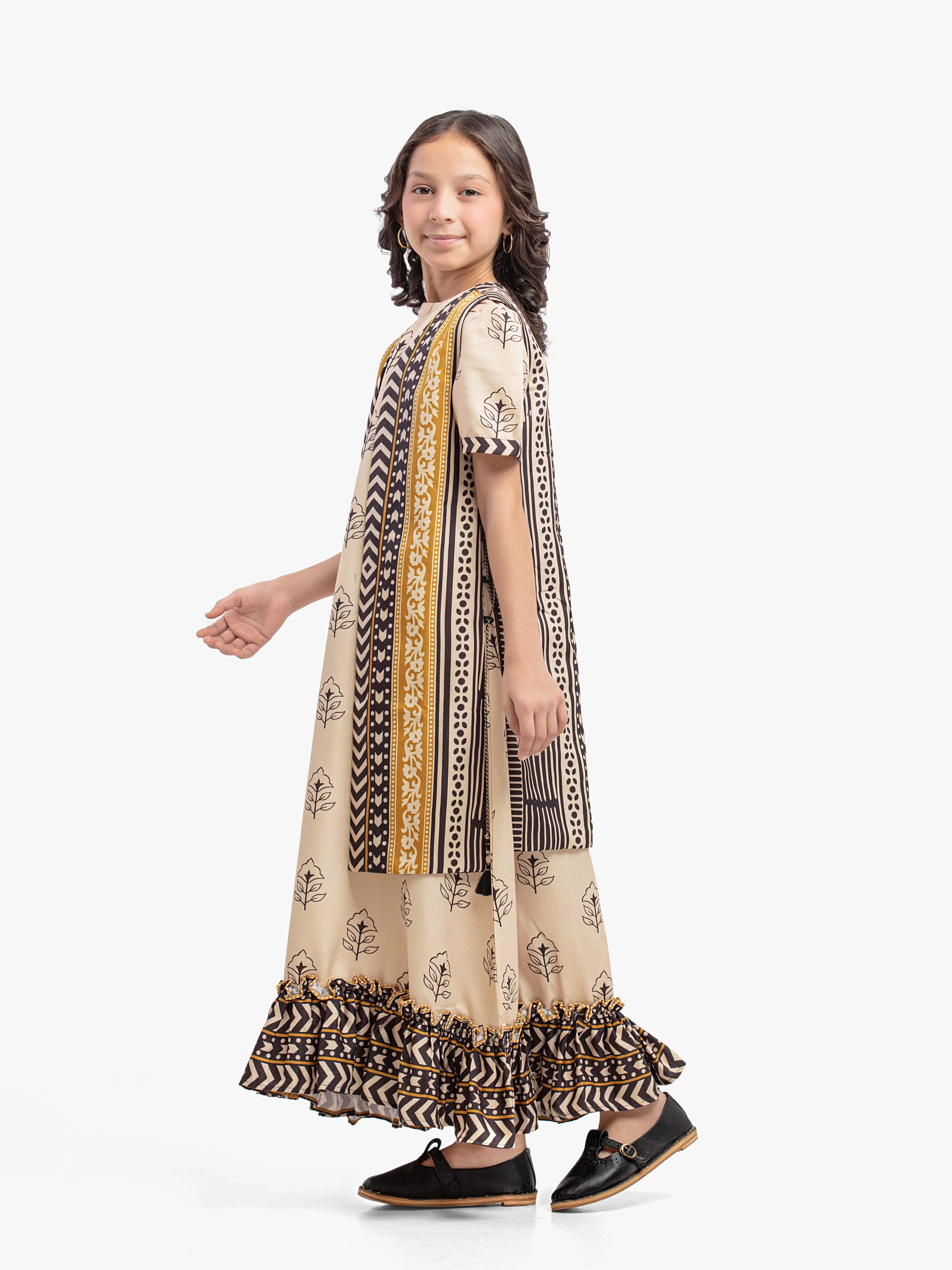 Girl's Beige Multi Pret - EGTKP5-70811S - Image 4