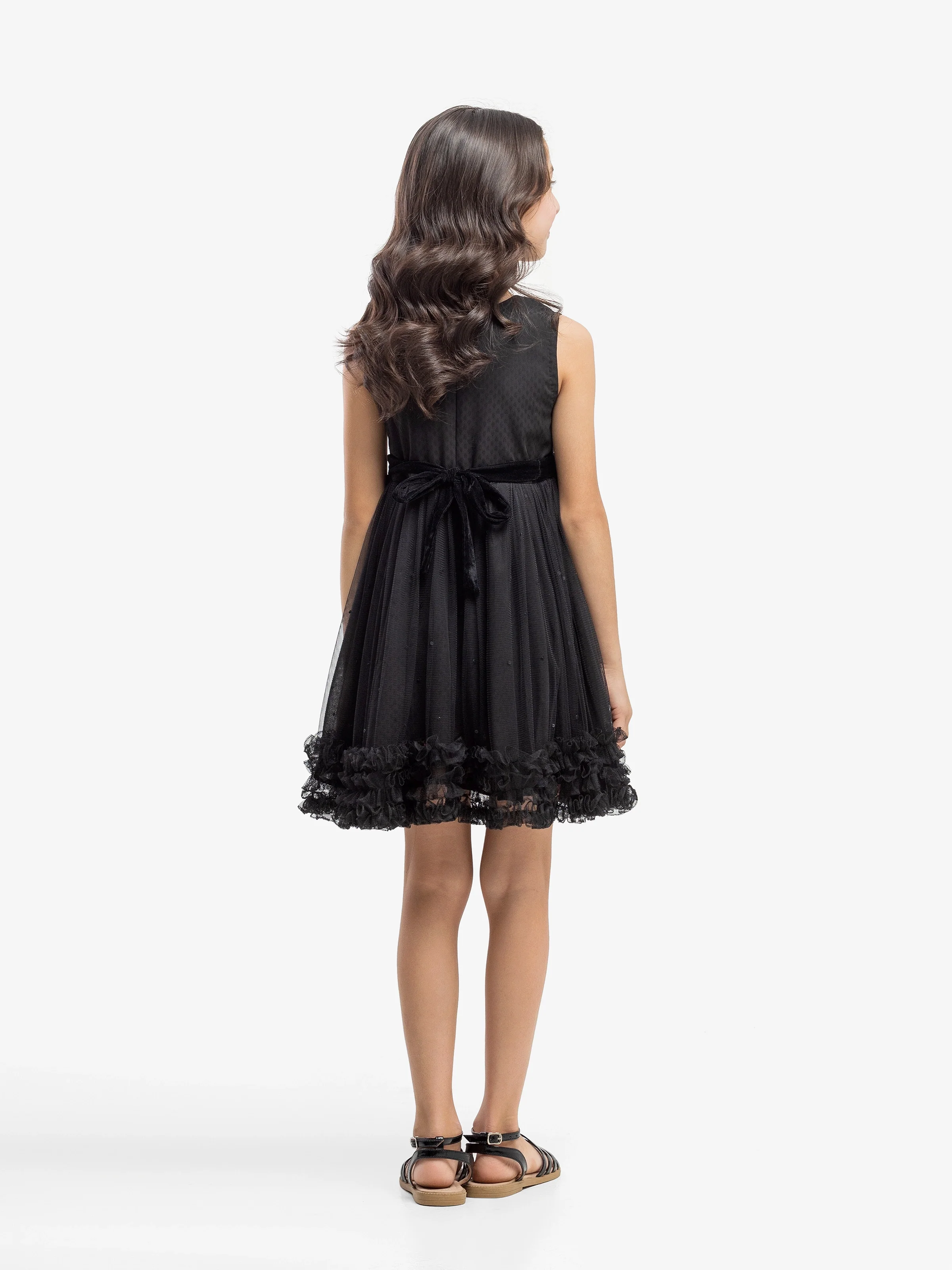 Girl's Black Frock - EGTF24S-200090 - Image 5