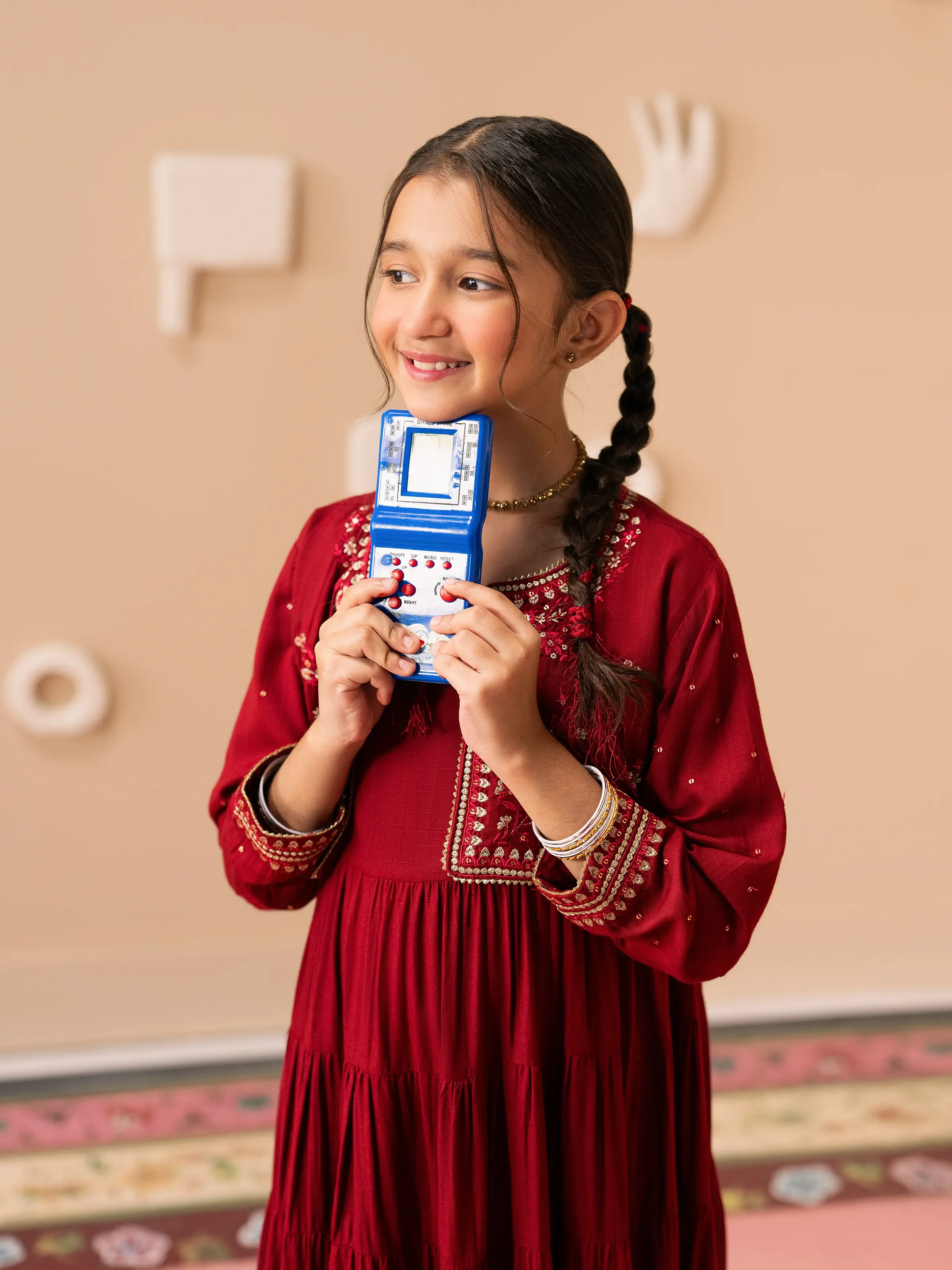 Girl's Maroon Pret - EGTPLE24-50021S - Image 3