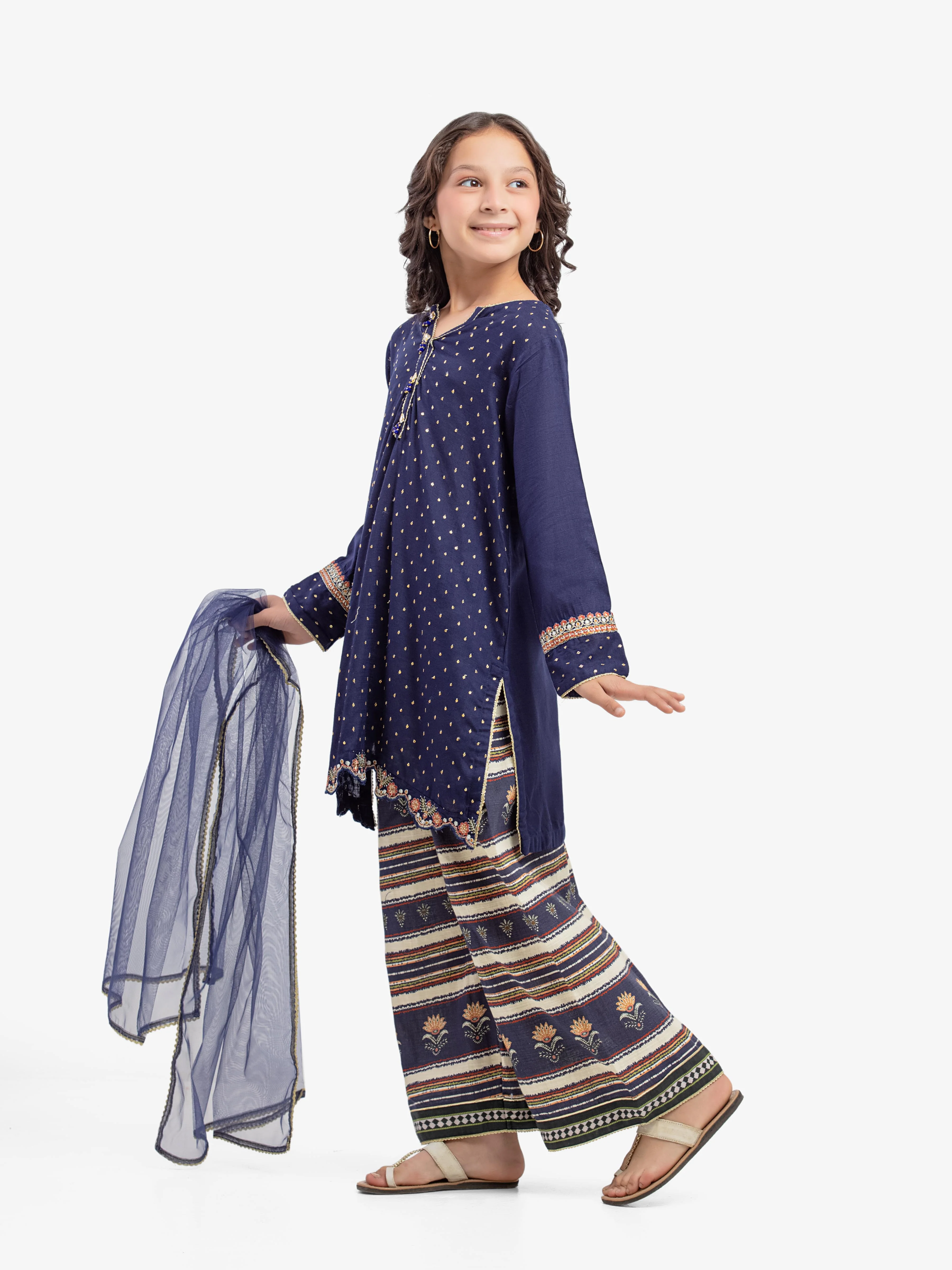 Girl's Navy Blue Pret - EGTPLE5-50039-3P - Image 4