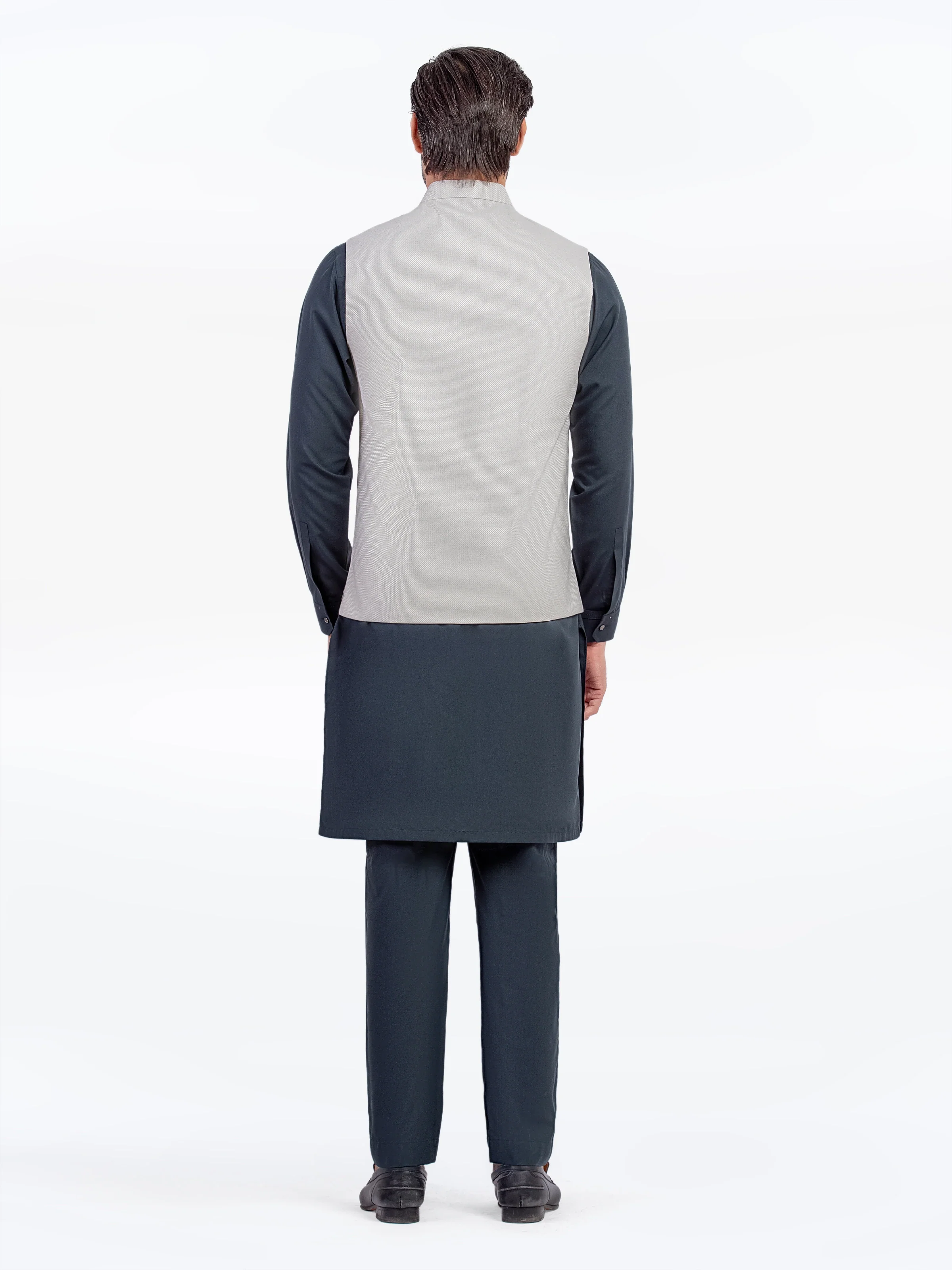 Men's Ash Grey Waist Coat - EMTWC5-35954 - Image 5