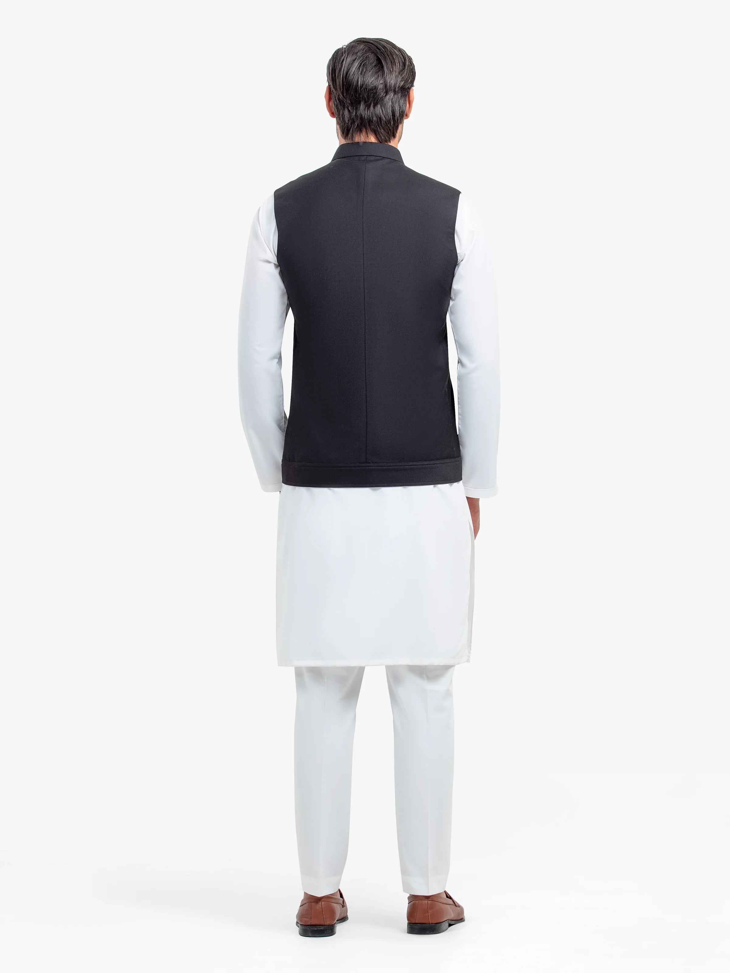 Men's Black Waist Coat - EMTWC5-35938 - Image 5