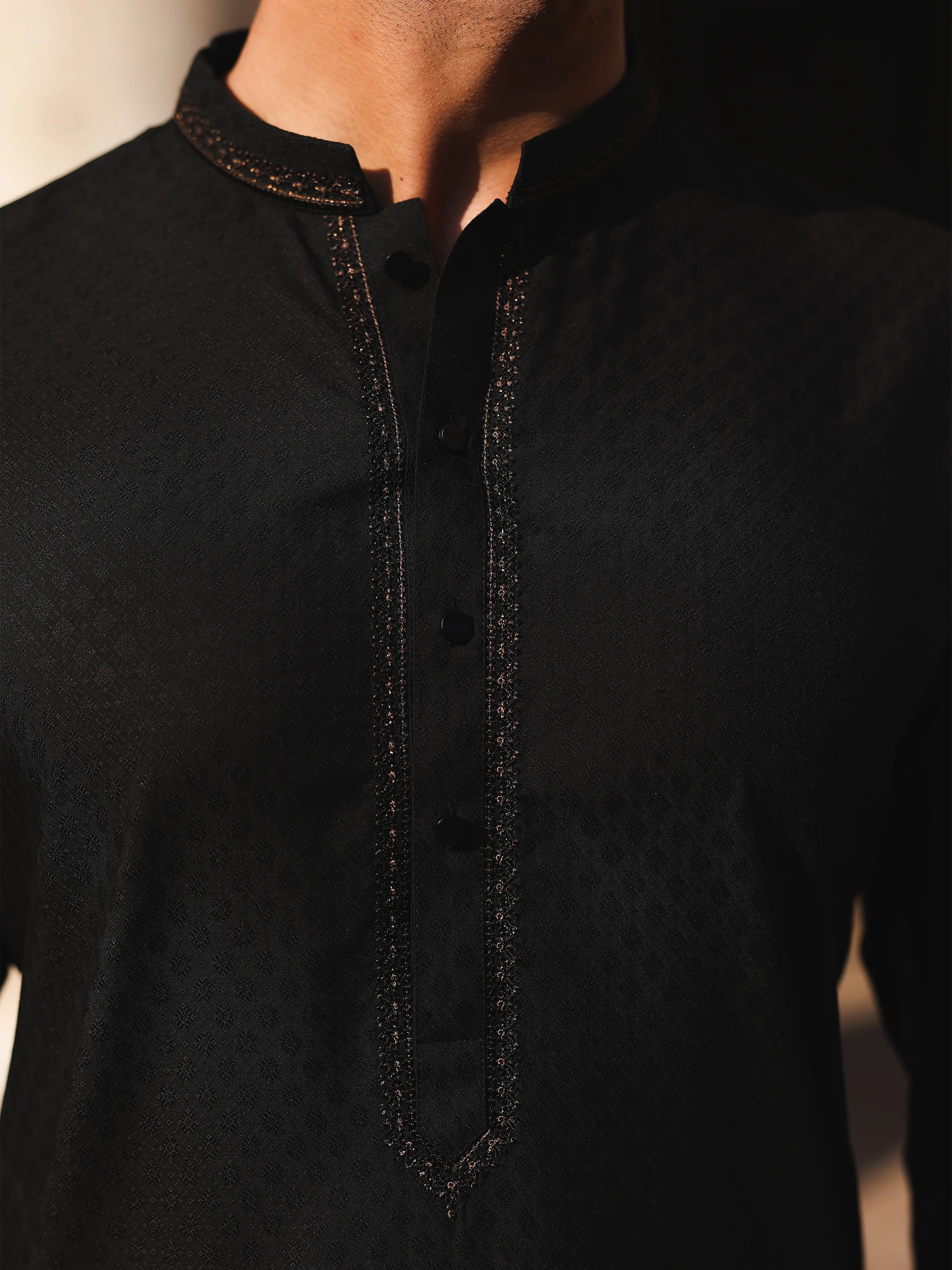 Men's Black Waist Coat Suit - EMTWCS5-015 - Image 4